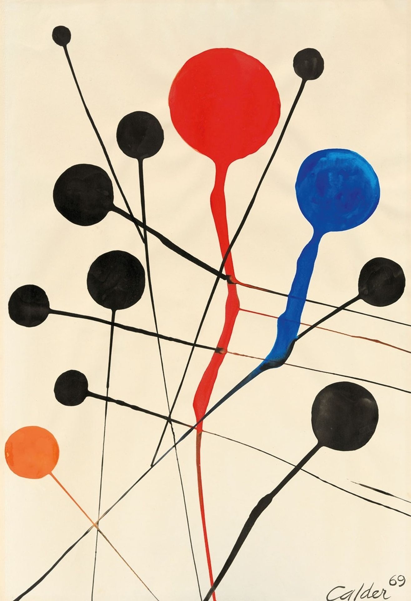 Dots and Crossbar by Alexander Calder
