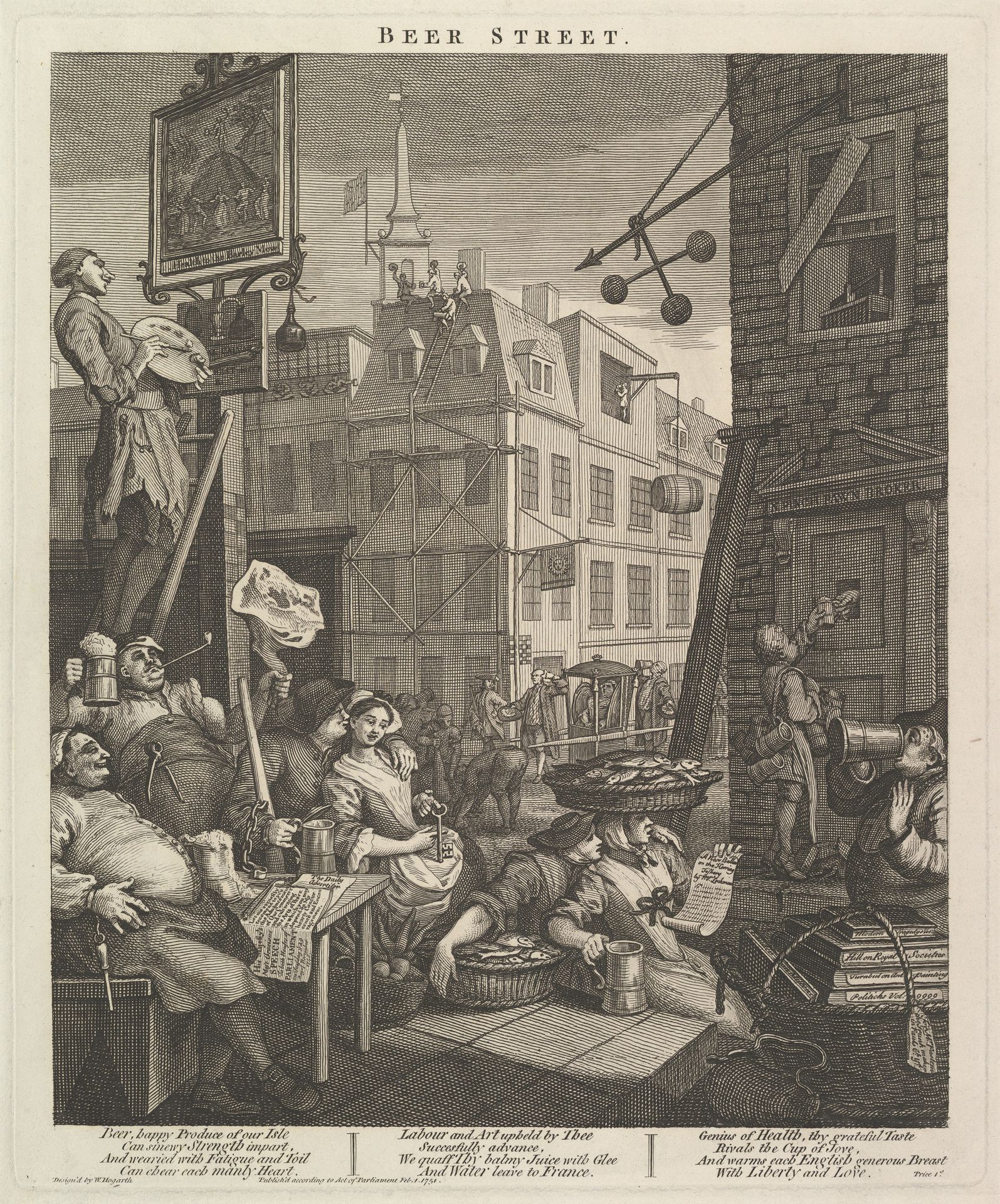 Beer Street by William Hogarth
