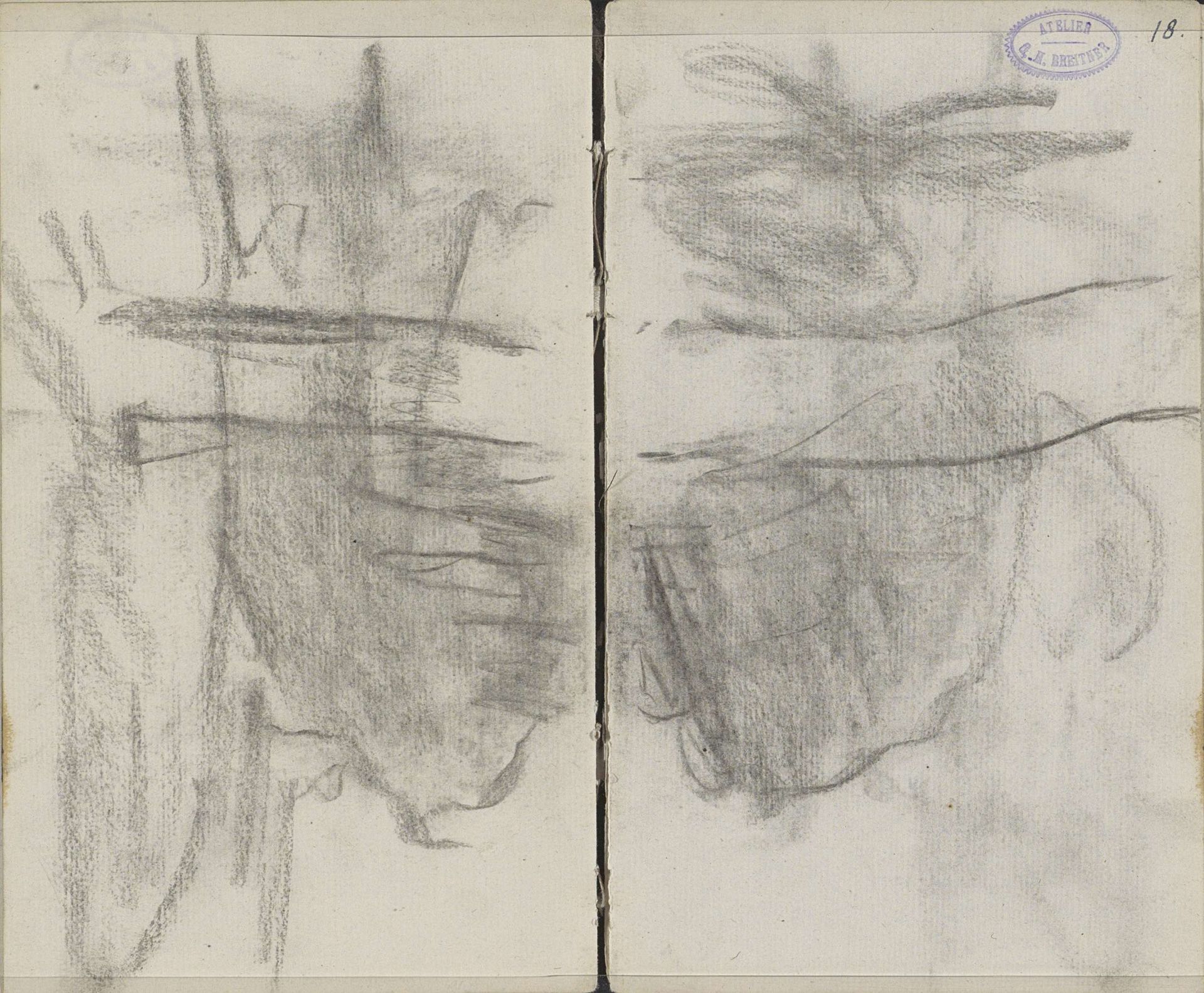 Landschap by George Hendrik Breitner