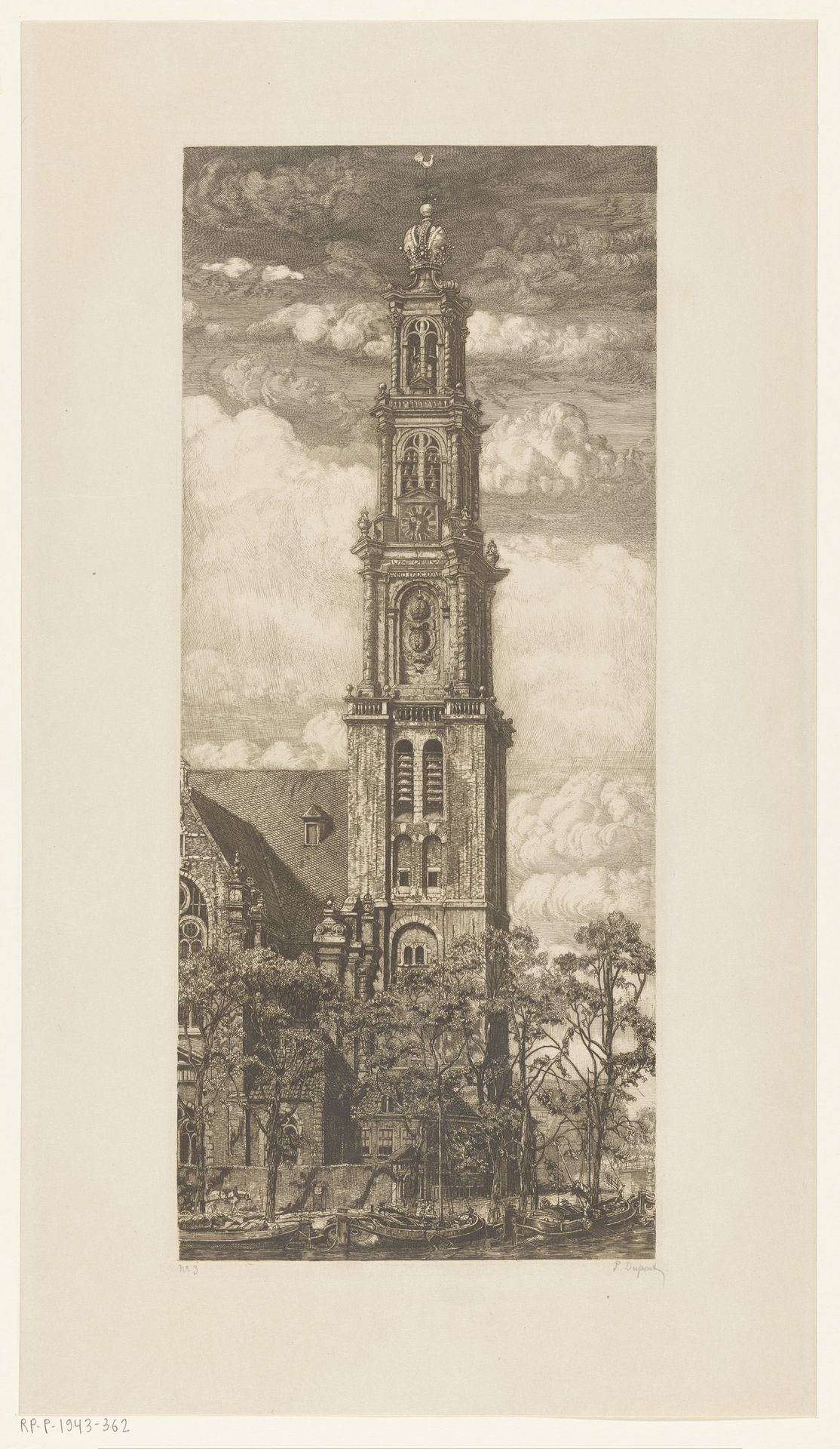 Westertoren in Amsterdam by Pieter Dupont