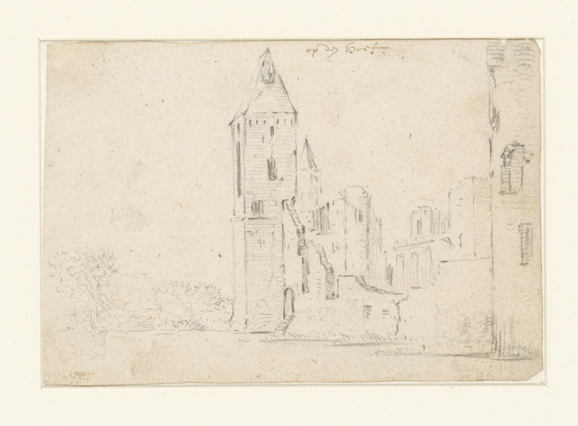 Ruïne van het Kasteel Egmond of Slot op den Hoef by Salomon van Ruysdael