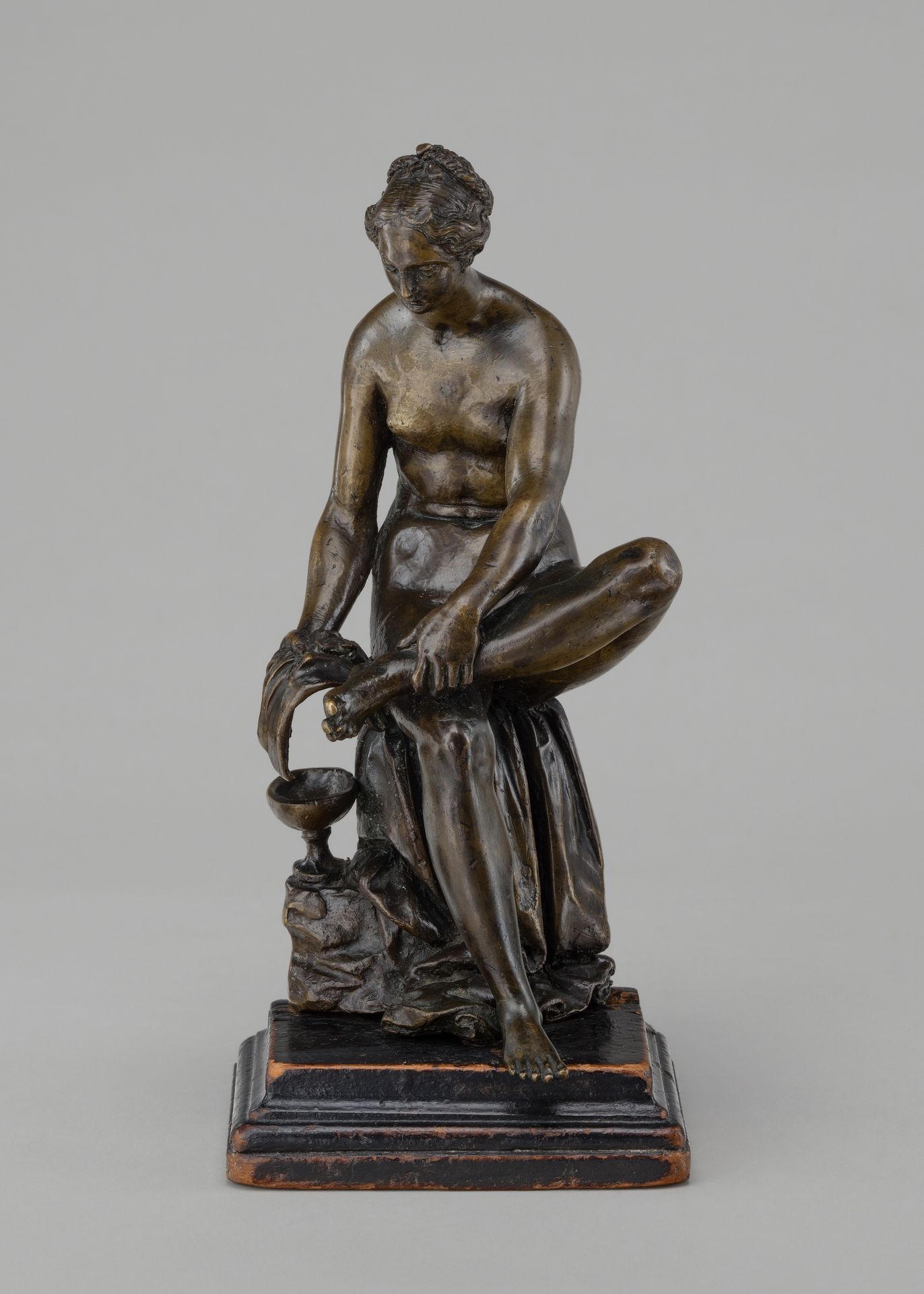 Woman Bathing Her Foot by Barthélemy Prieur