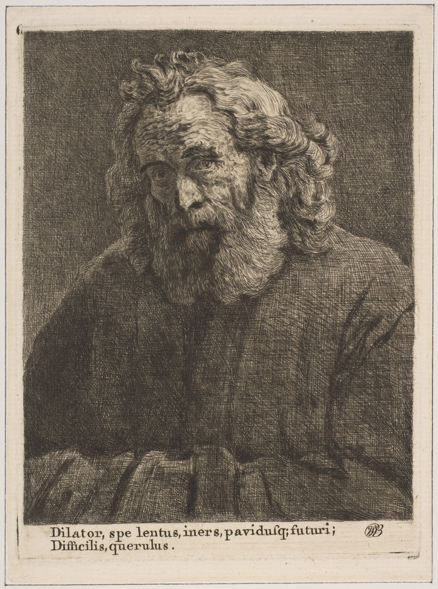 Old Man with a Long Beard by Captain William E. Baillie