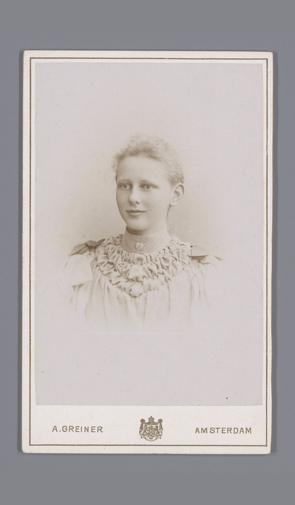 Portret van Christina Maria Lucie Langhout by Albert Greiner