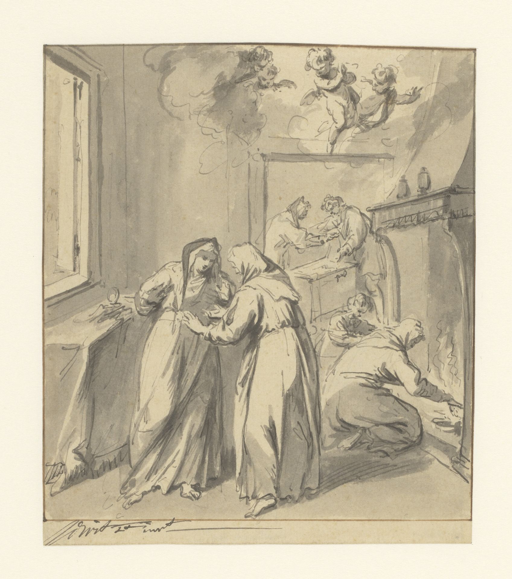 De wonderbaarlijke hostie in de as teruggevonden by Jacob de Wit