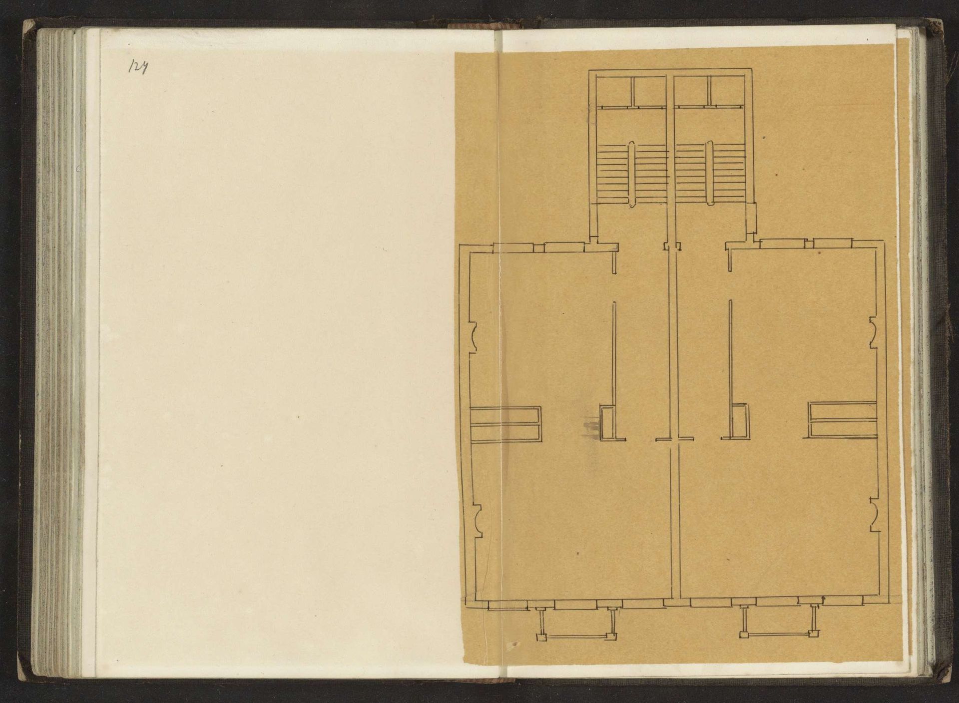 Plattegrond van een verdieping by Willem Springer jr.
