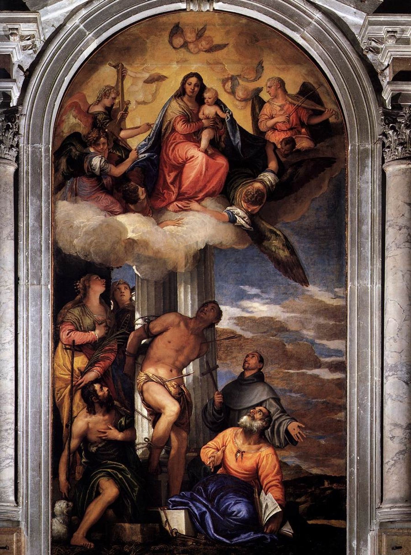Virgin and Child with Saints by Paolo Veronese