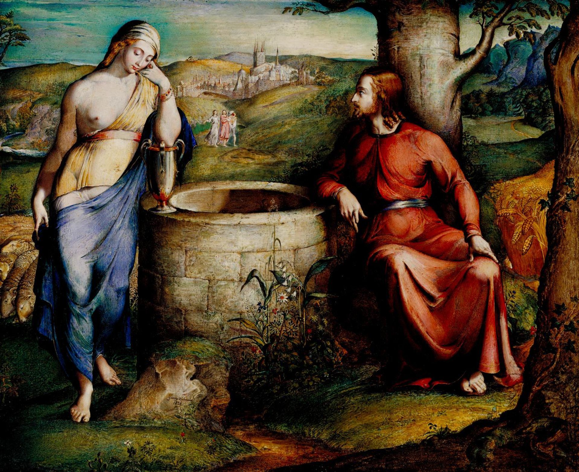 Christ and the Woman of Samaria by George Richmond