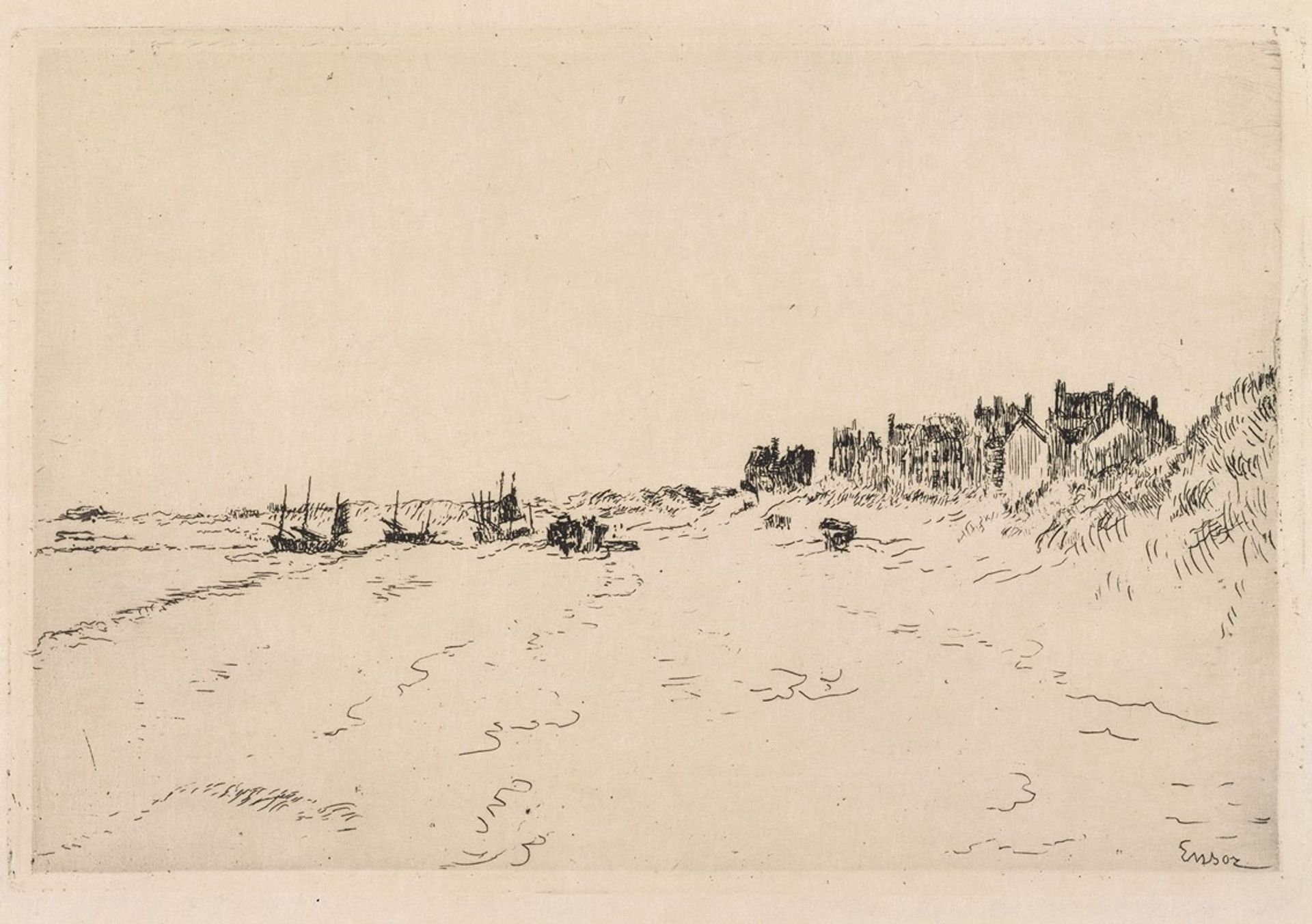 Beach at La Panne by James Ensor