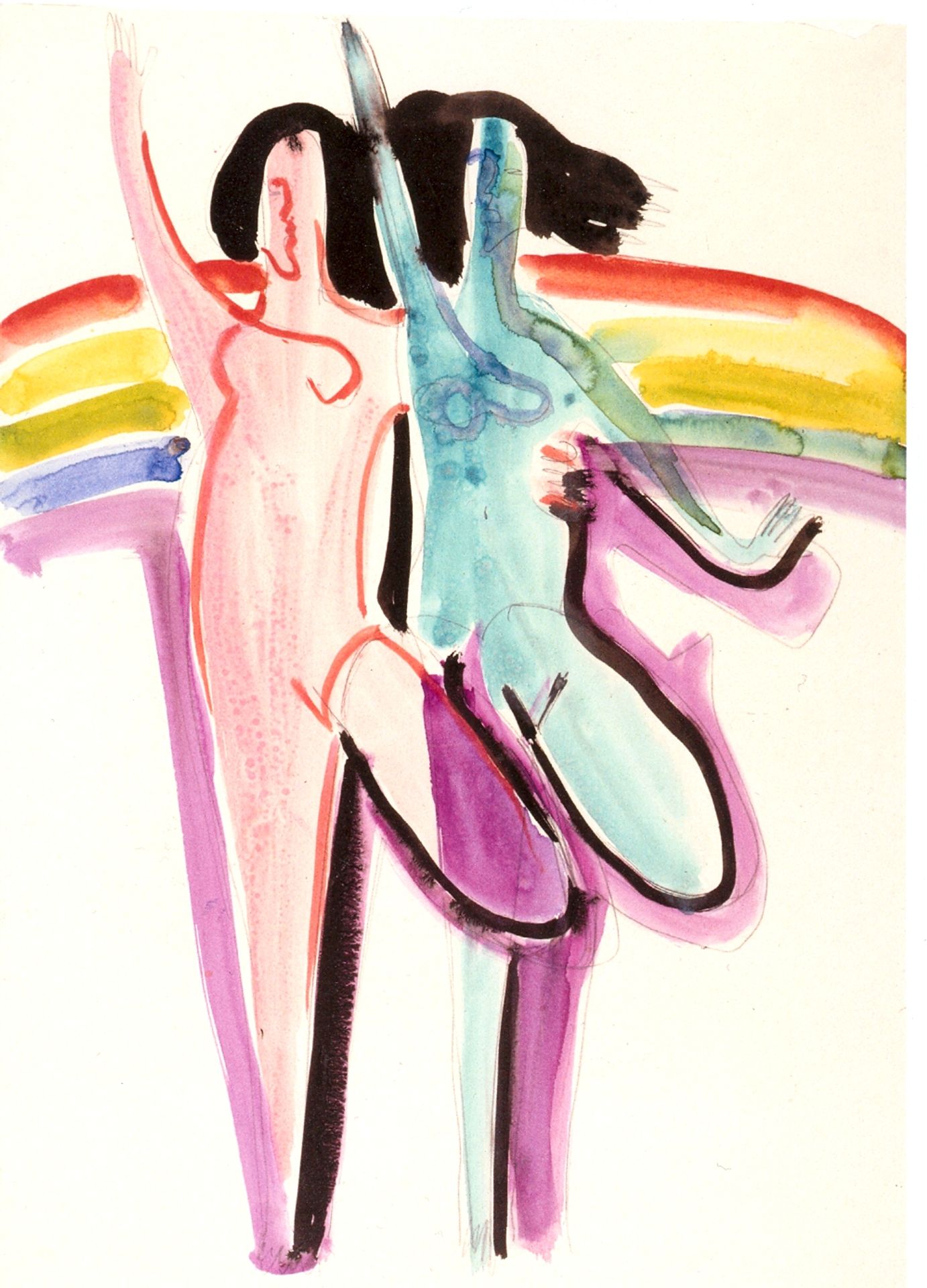 Design for the Banquet Hall in Essen by Ernst Ludwig Kirchner