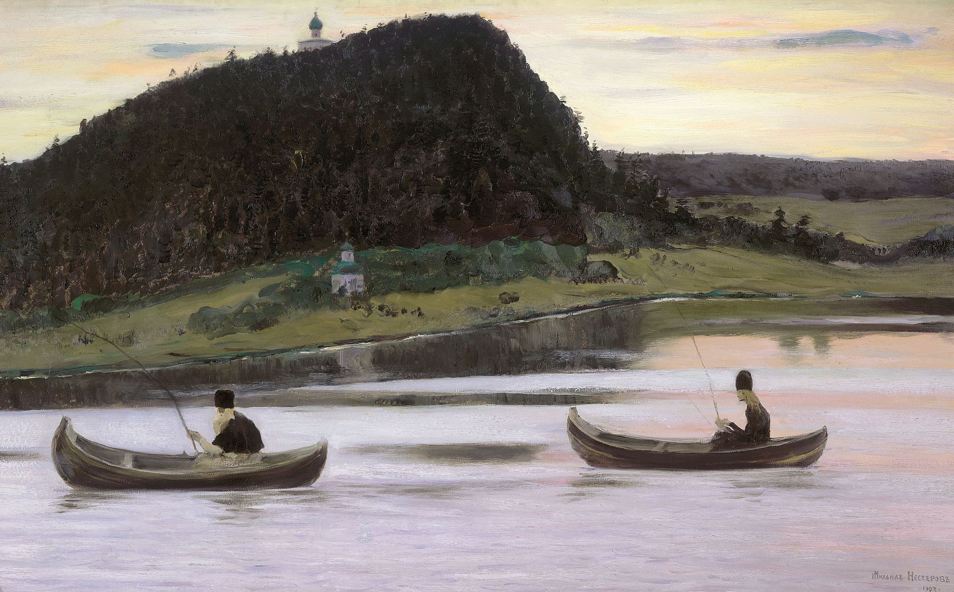 Silence by Mikhail Nesterov