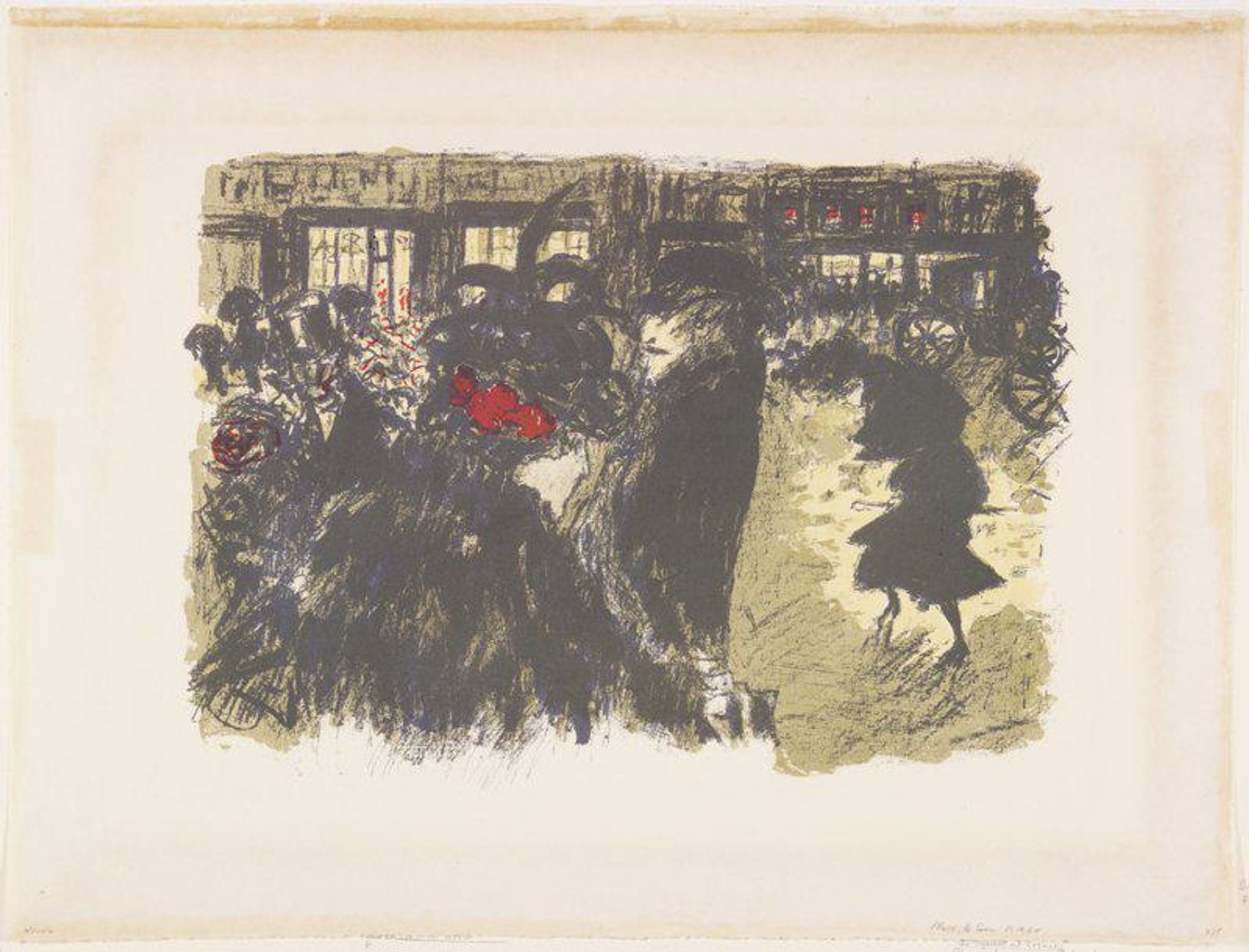 Place le soir by Pierre Bonnard