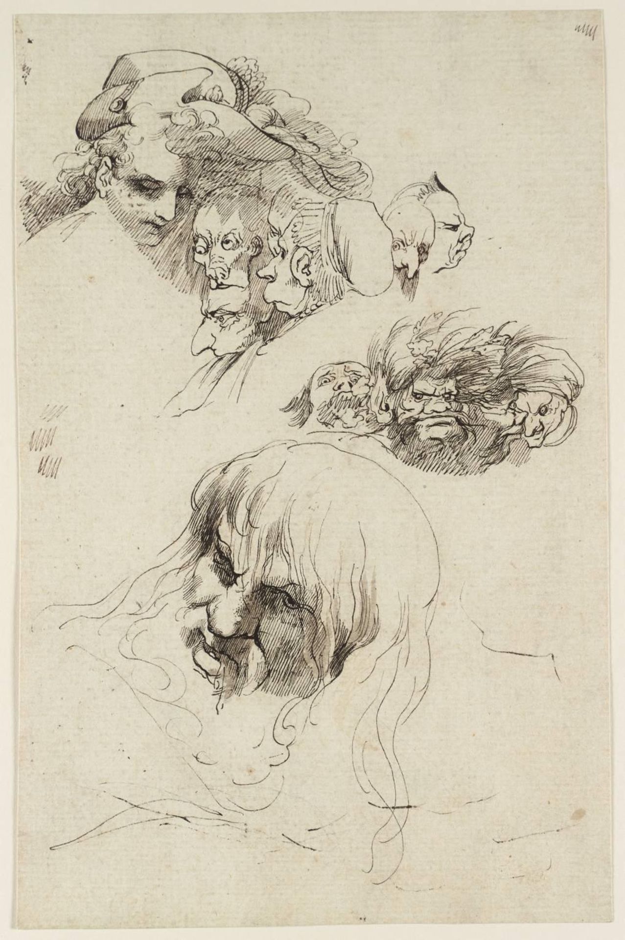 Caricature Heads by John Hamilton Mortimer