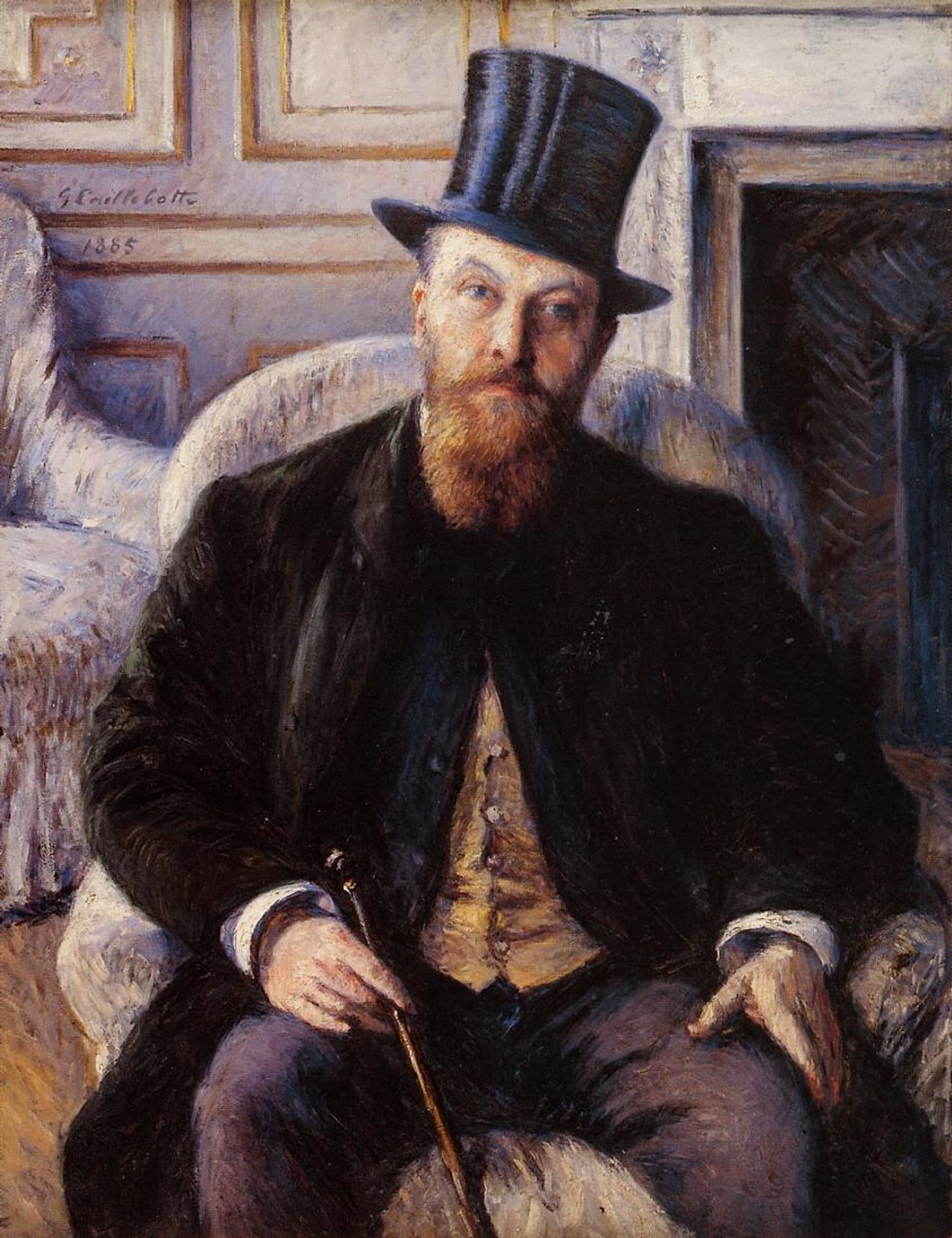 Portrait of Jules Dubois by Gustave Caillebotte
