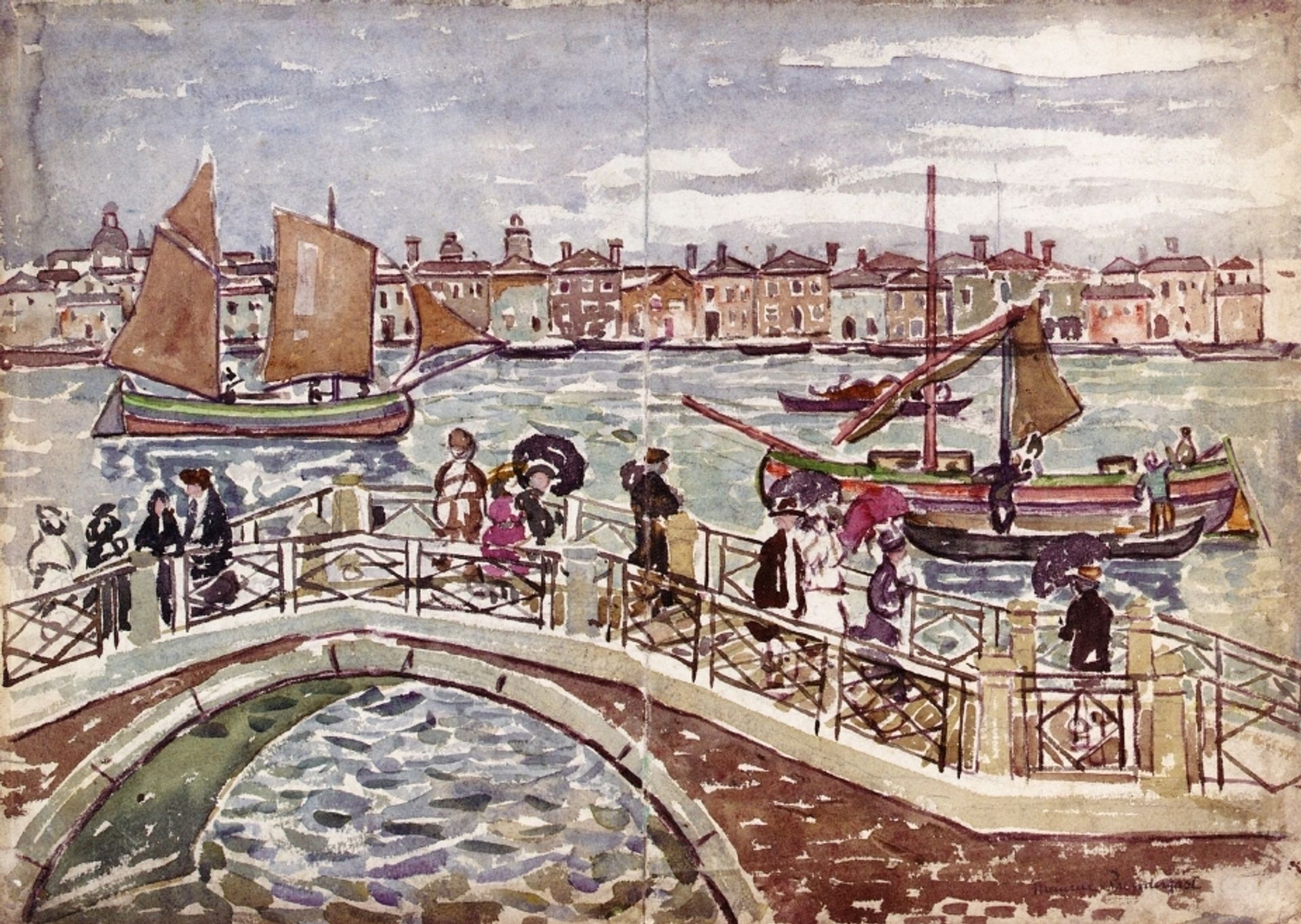 View of Venice (also known as Giudecca from The Zattere) by Maurice Prendergast