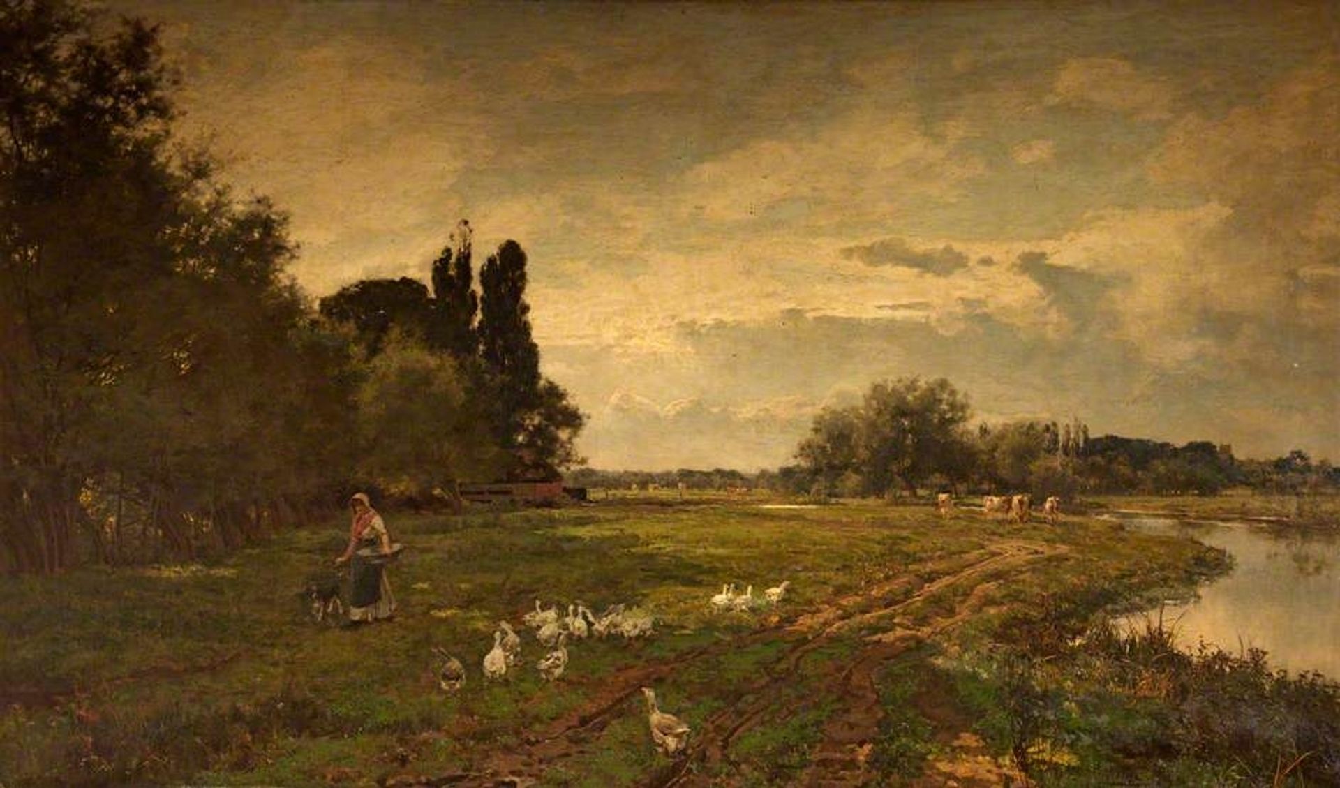 On the Avon near Stratford by Alfred Parsons