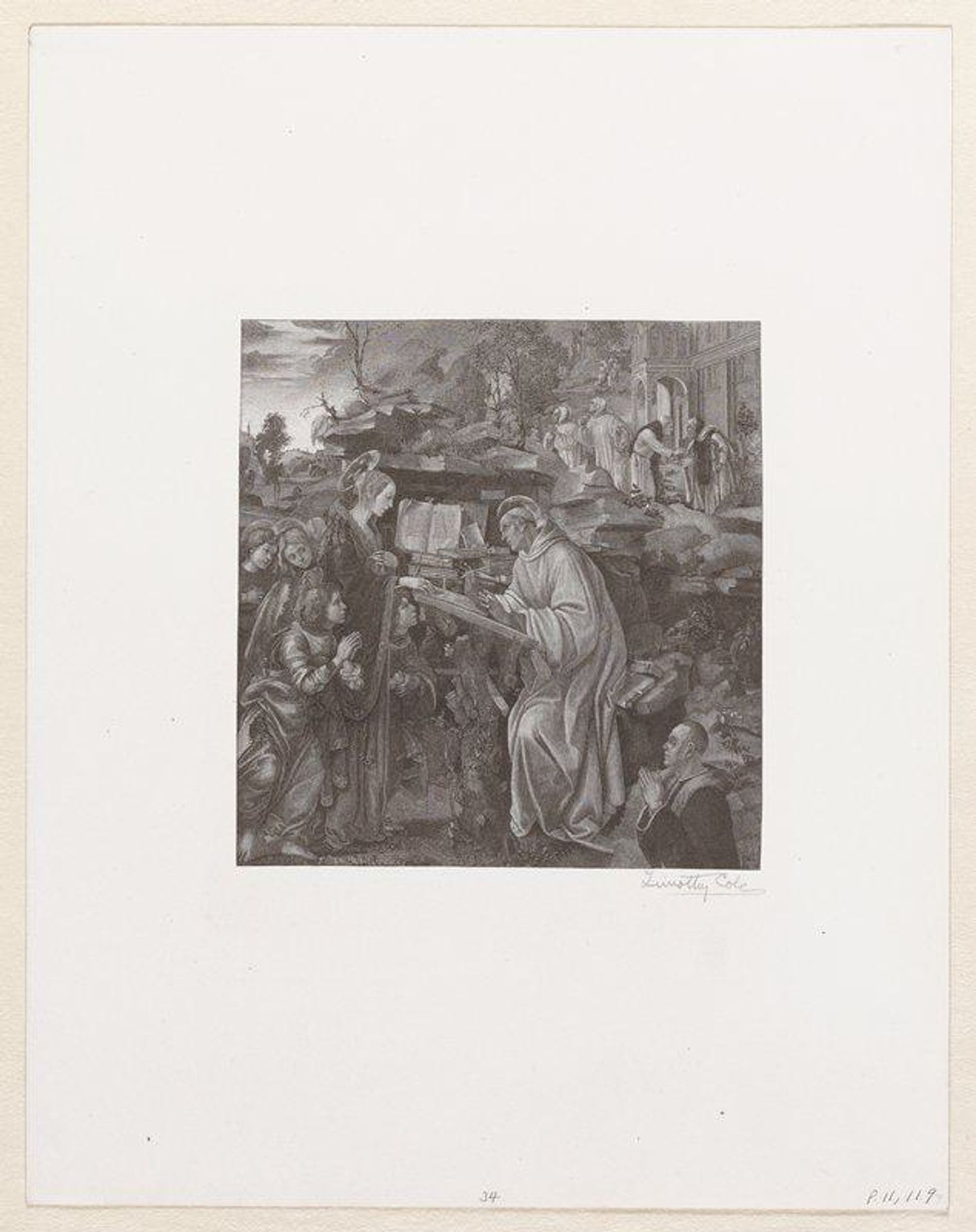 Madonna Appearing to St. Bernard by Timothy Cole