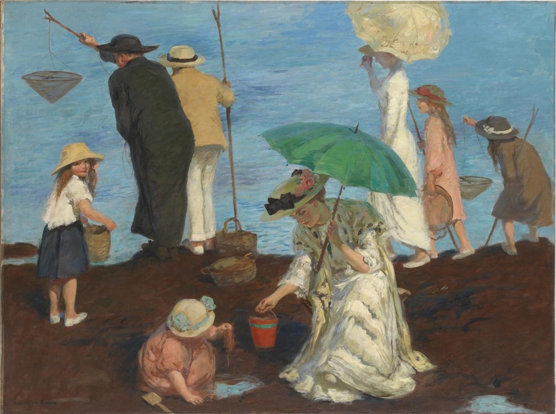 Shrimp Fishers at Saint Georges by Rupert Bunny
