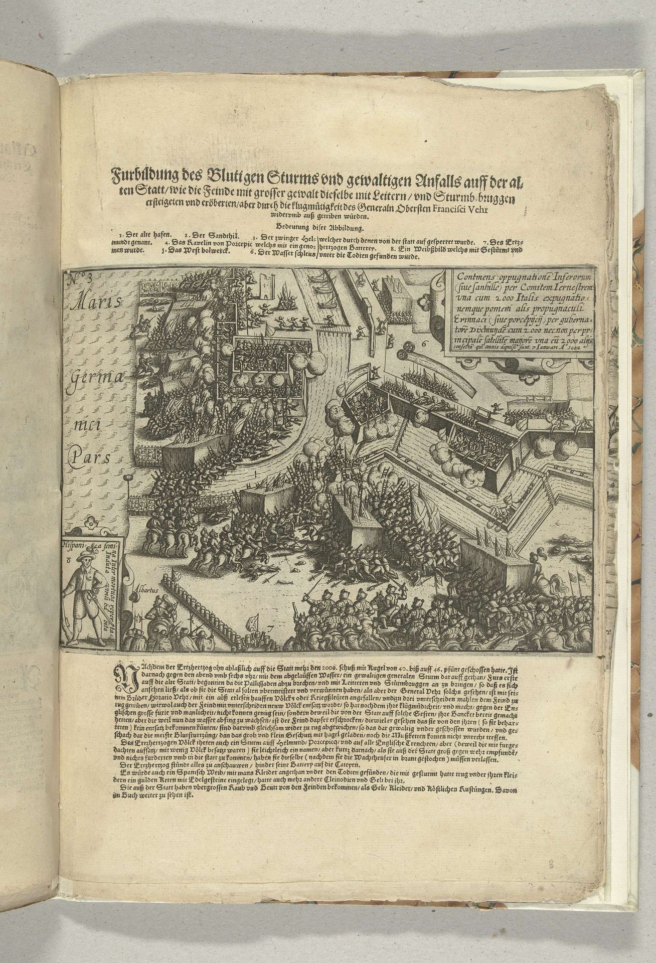 Beleg van Oostende: bestorming van de vesting op 7 januari 1602 by Anonymous