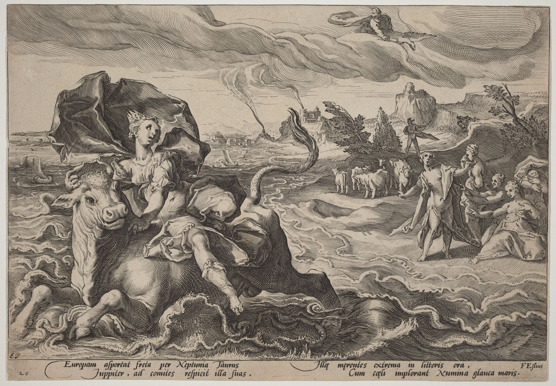 The Rape of Europa by Hendrick Goltzius