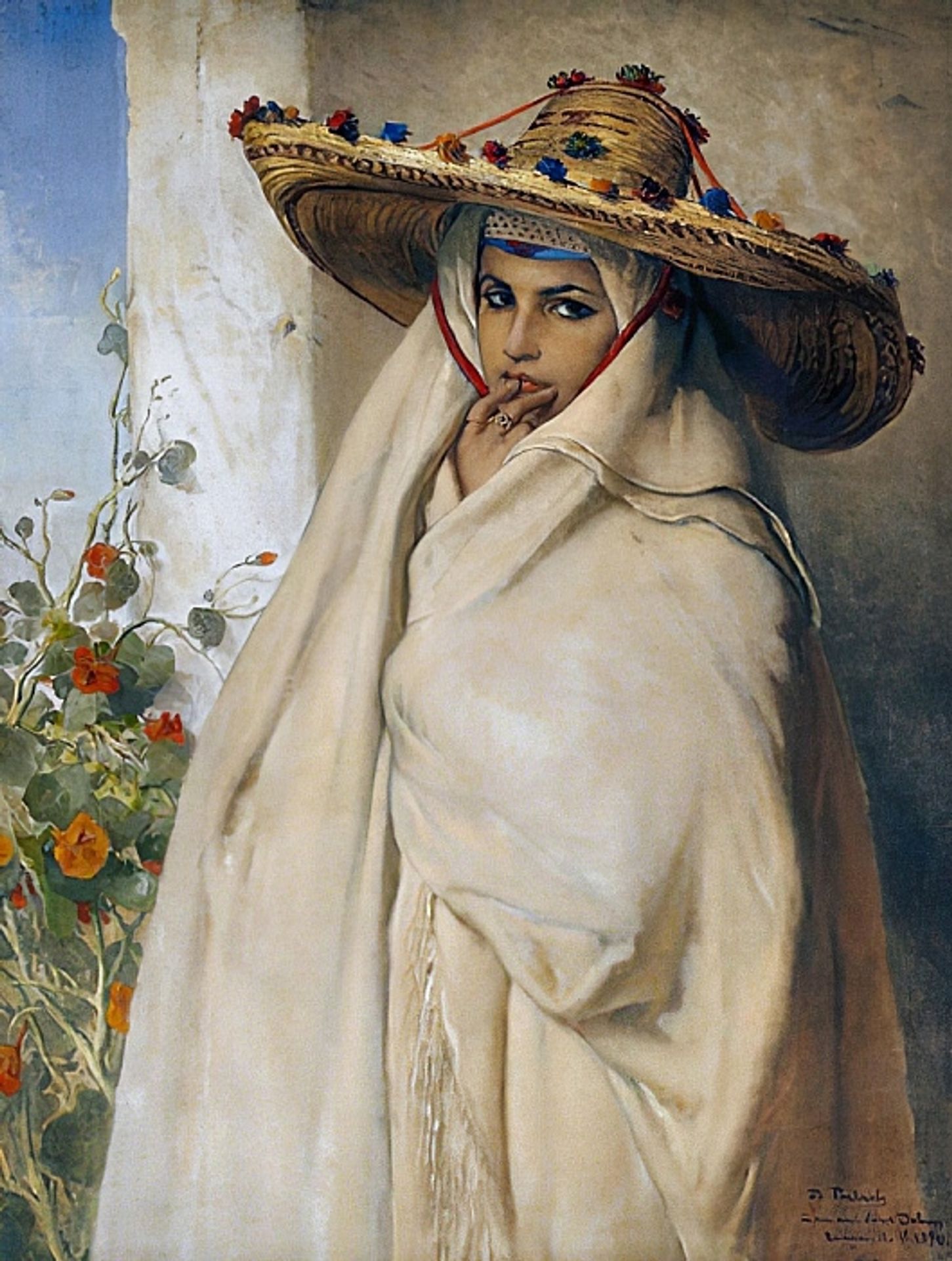 Portrait of Aouicha by Jean-François Portaels