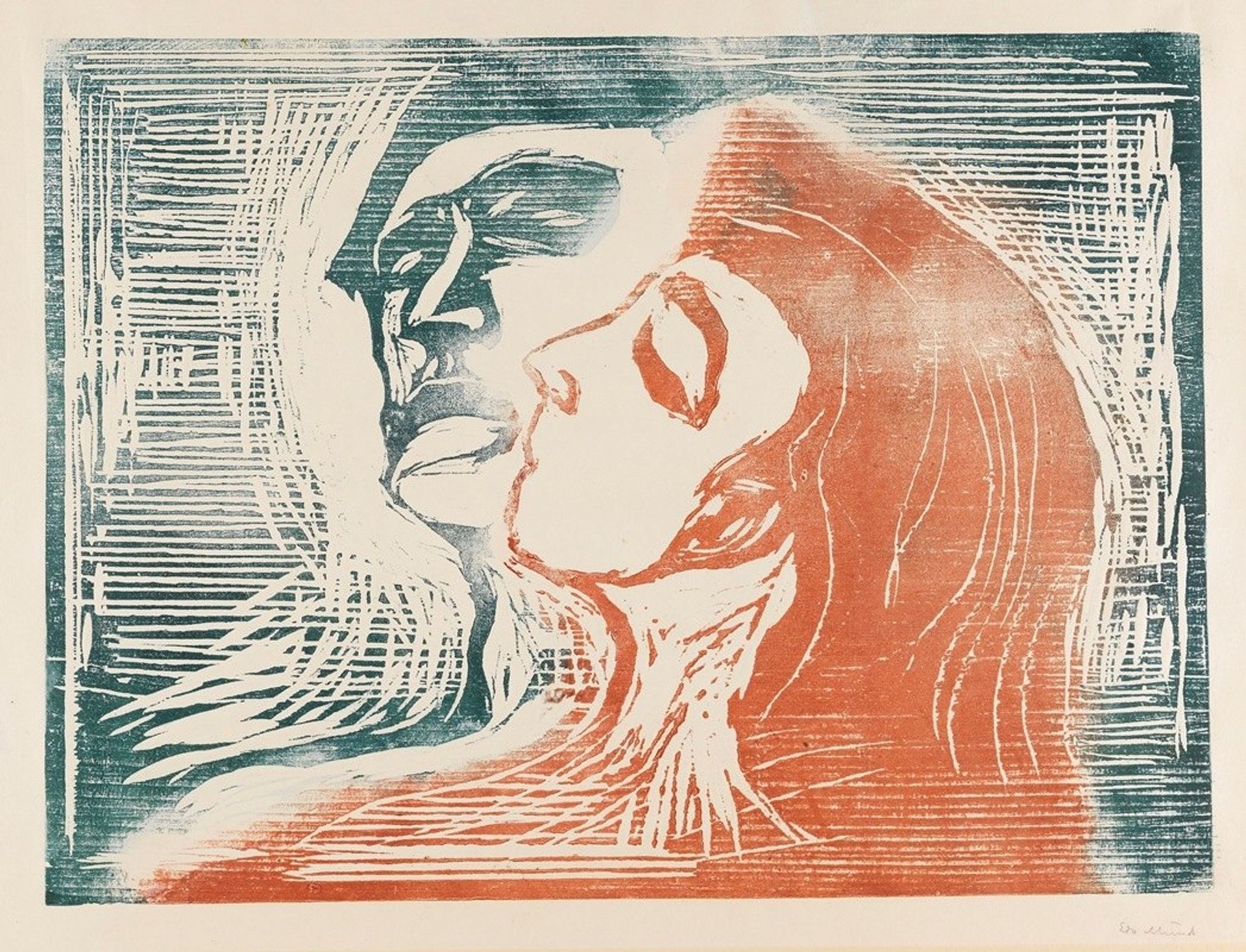 Head by head by Edvard Munch
