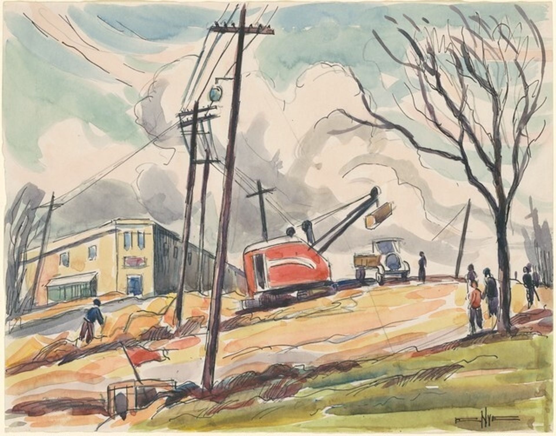 The Red Steamshovel by Edgar Nye