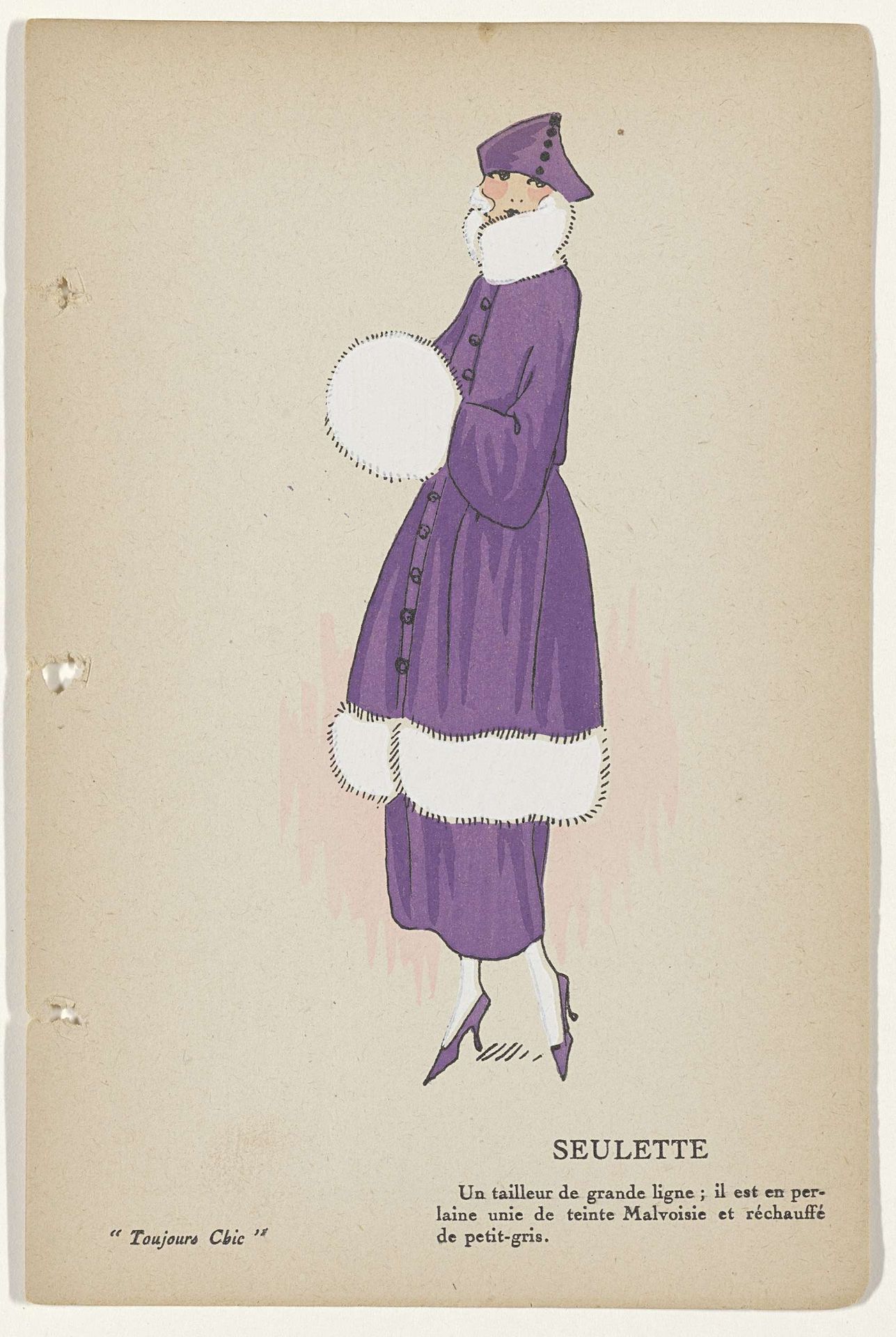 Toujours Chic Les Robes, Hiver 1921-1922: Seulette by G-P. Joumard
