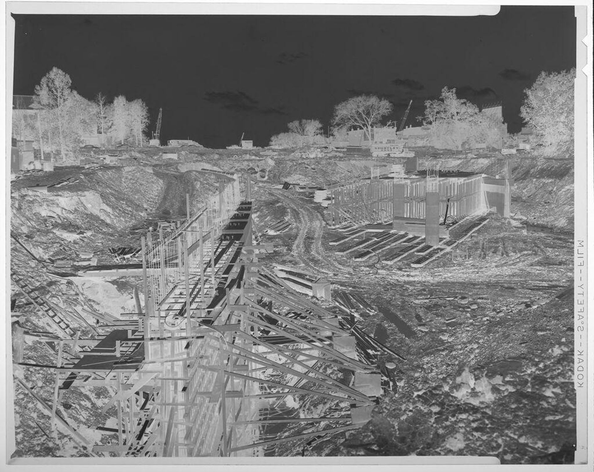 Untitled (large construction project; building a highway) by Jack Gould