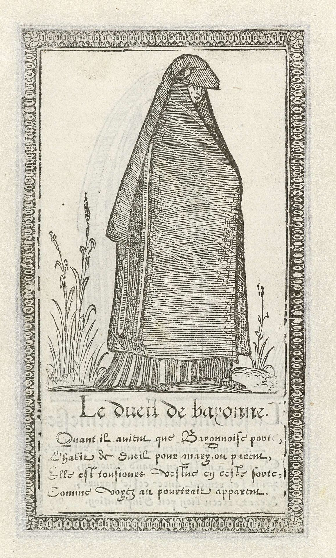 Rouwdracht uit Bayonne by François Desprez