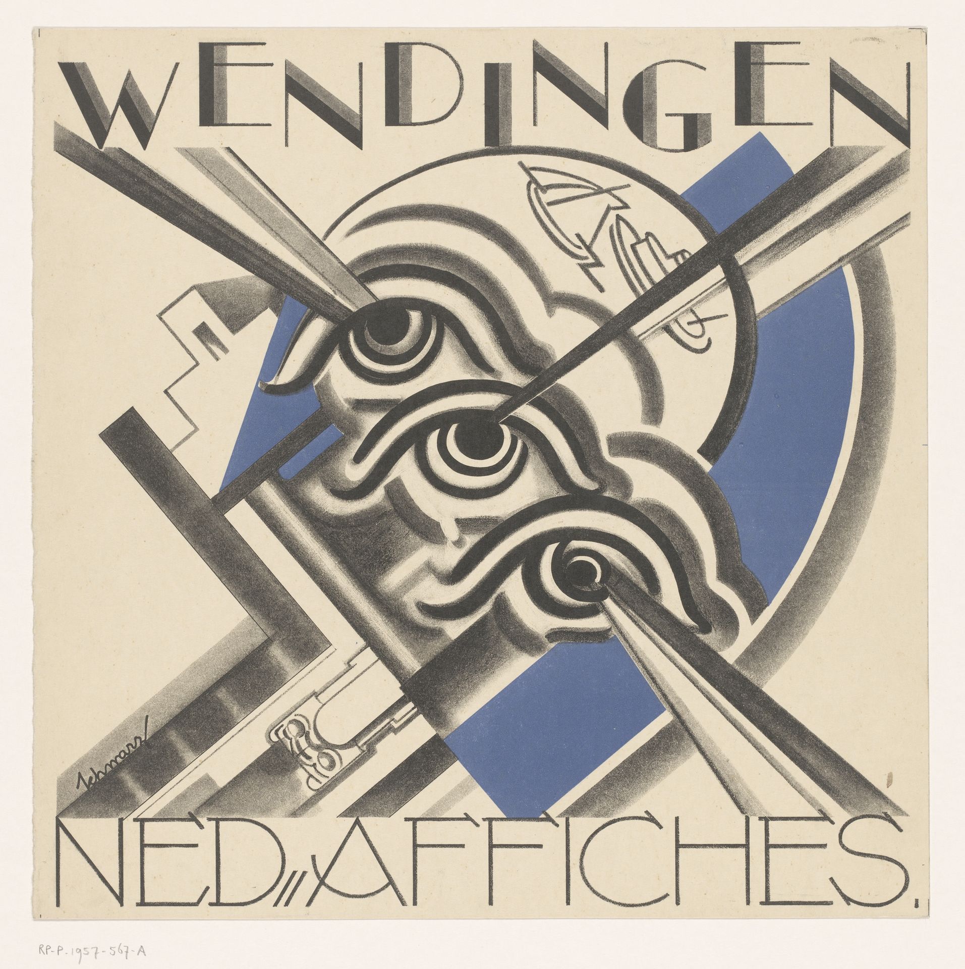 Omslagontwerp voor: Wendingen, 1931 by Mommie Schwarz