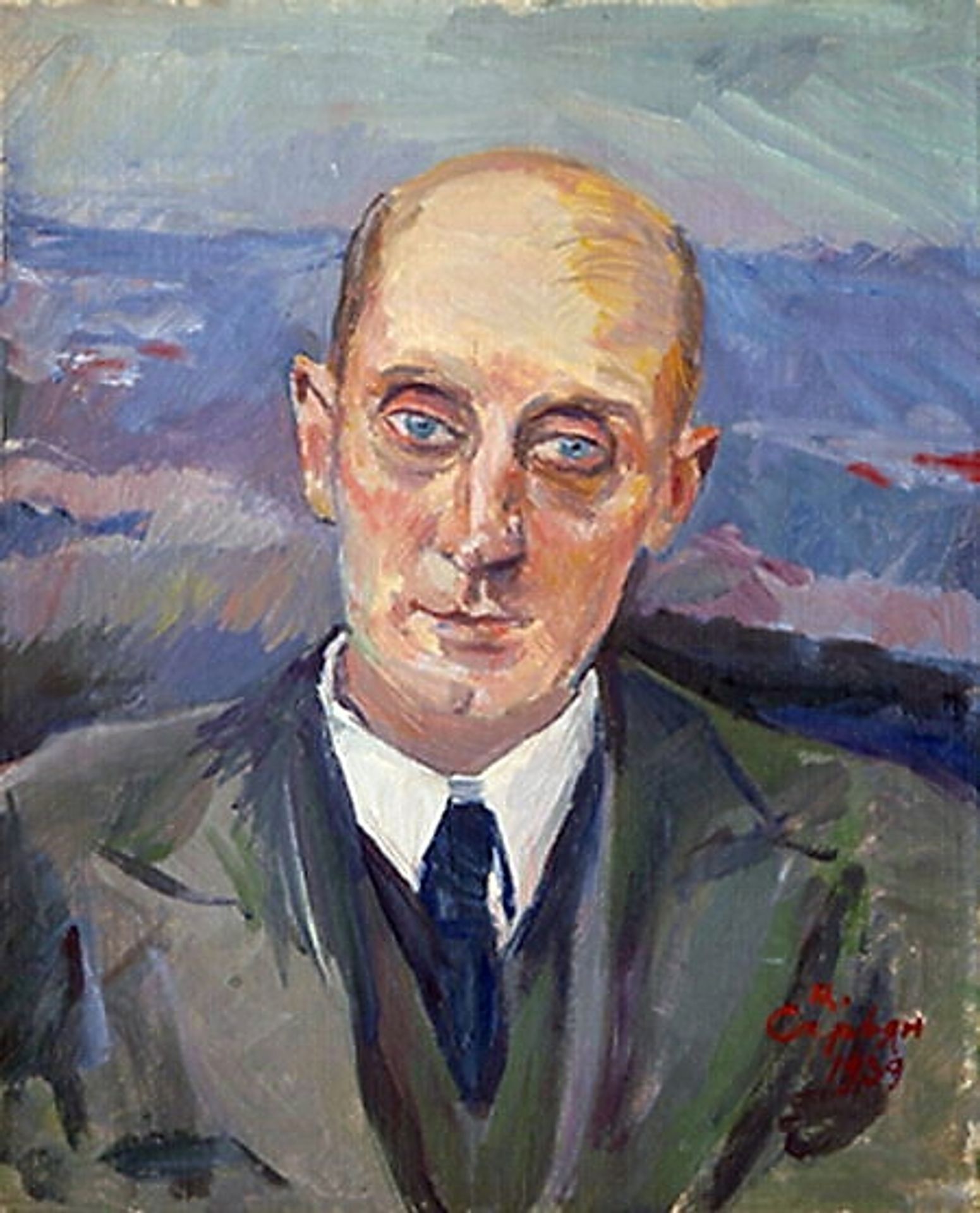 Portrait of S. Shervinsky by Martiros Sarian