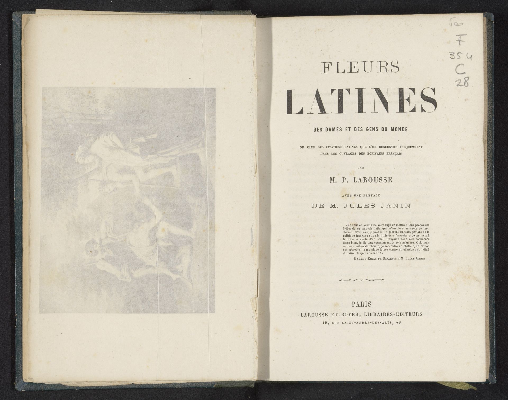 Fleurs latines des dames et des gens du monde by Pierre Larousse