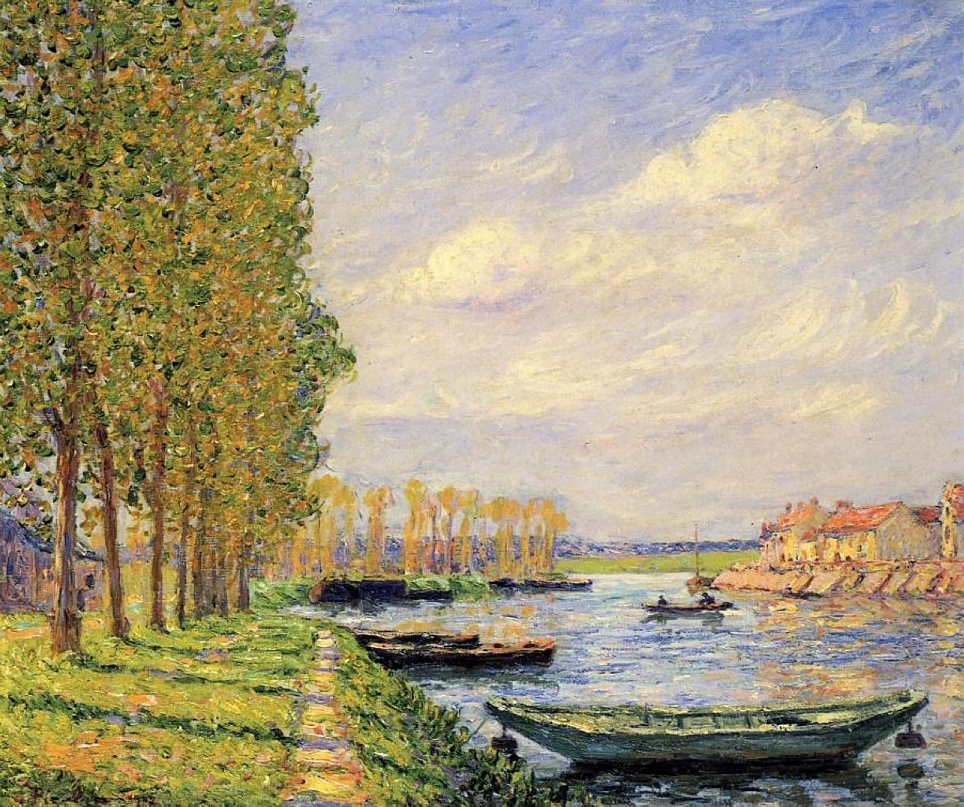 A Canal at St. Mammes by Francis Picabia