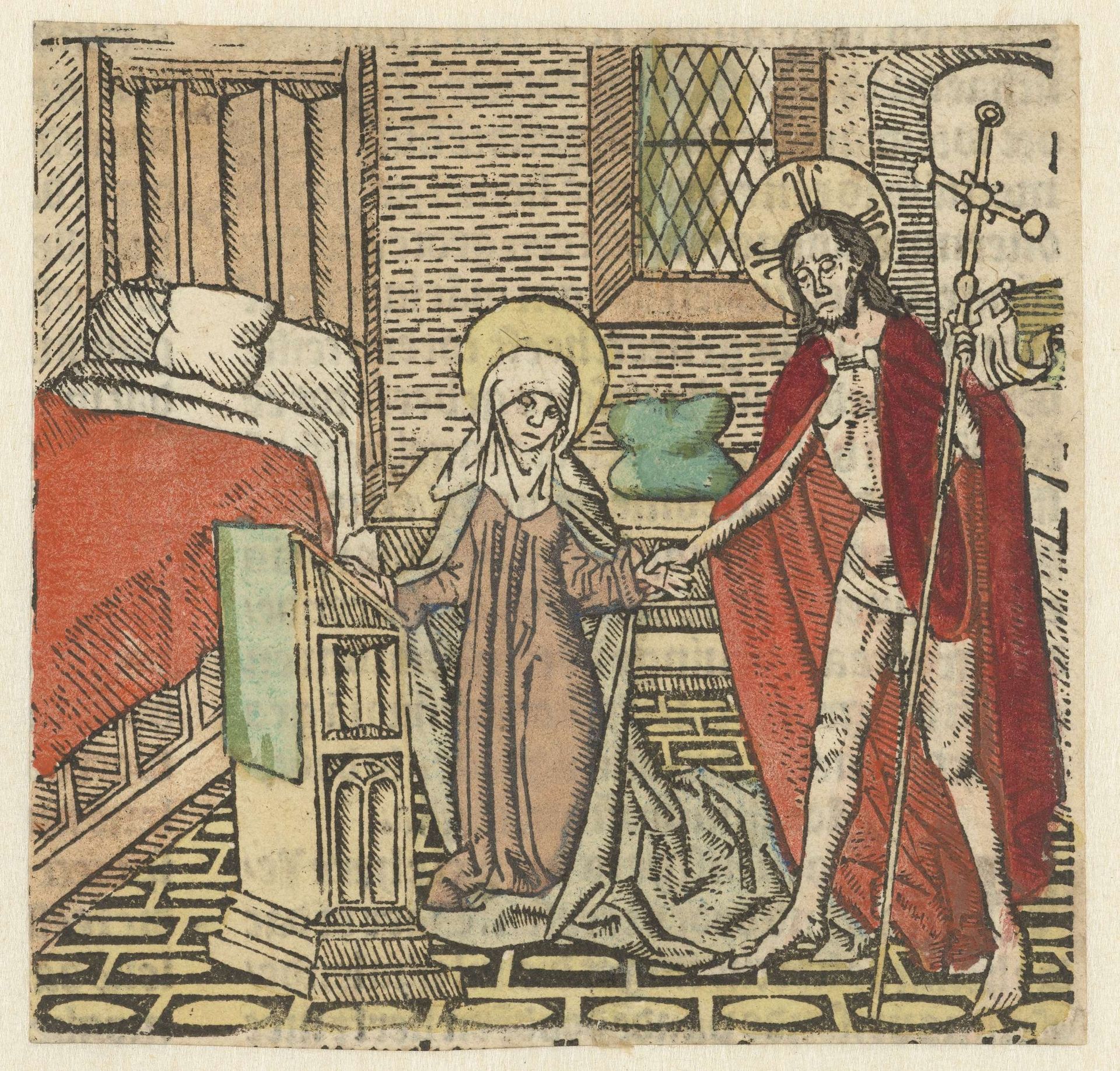 Christus verschijnt aan Maria by Meester van Haarlem