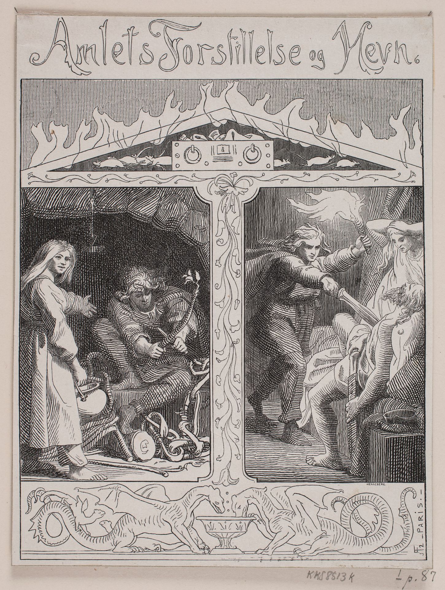 Amleds forstillelse og hævn by H. C. Henneberg