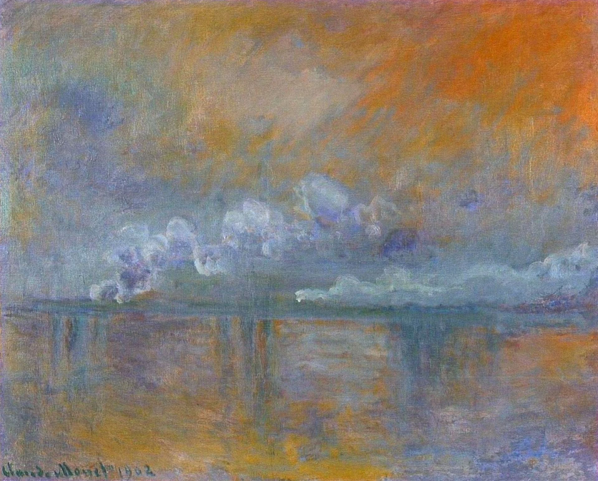 Charing Cross Bridge 02 by Claude Monet