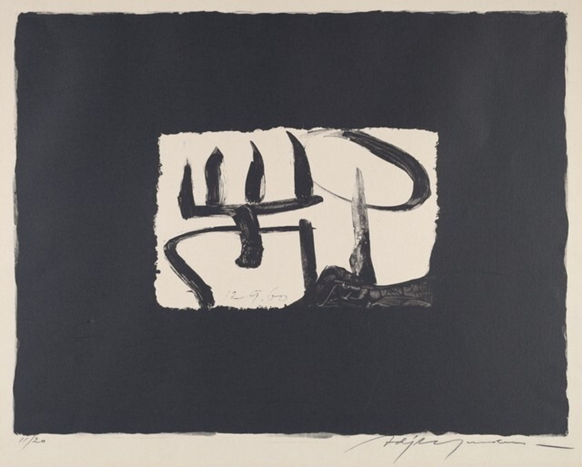 Untitled (Large Abstraction) by Adja Yunkers