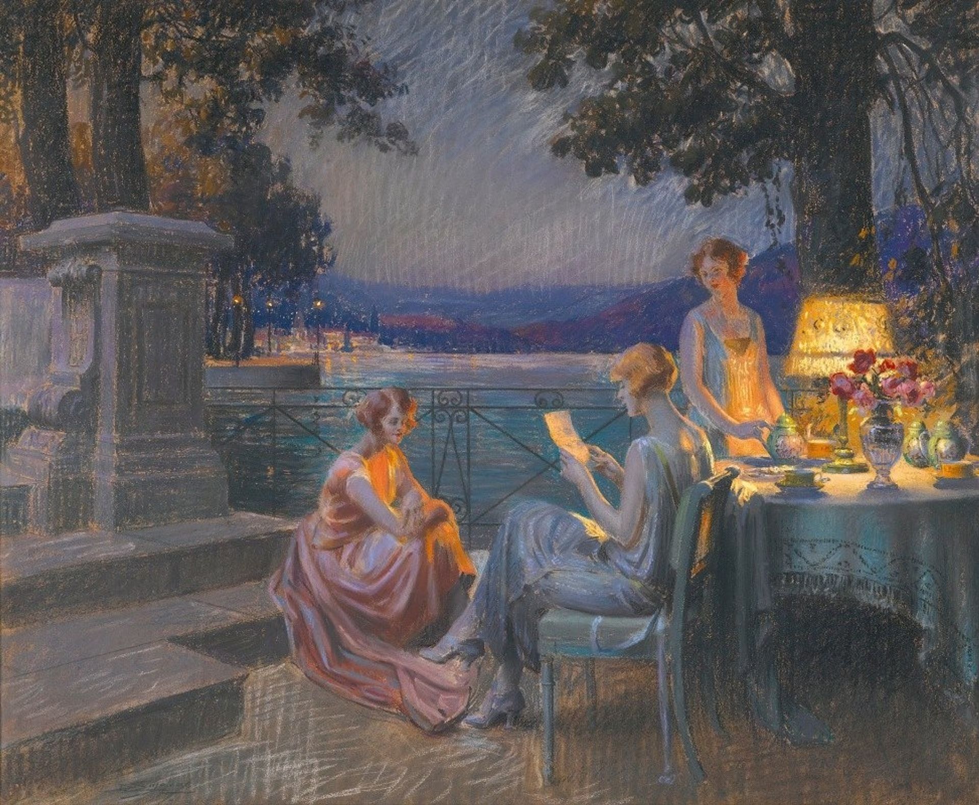 Sur la terrasse by Delphin Enjolras