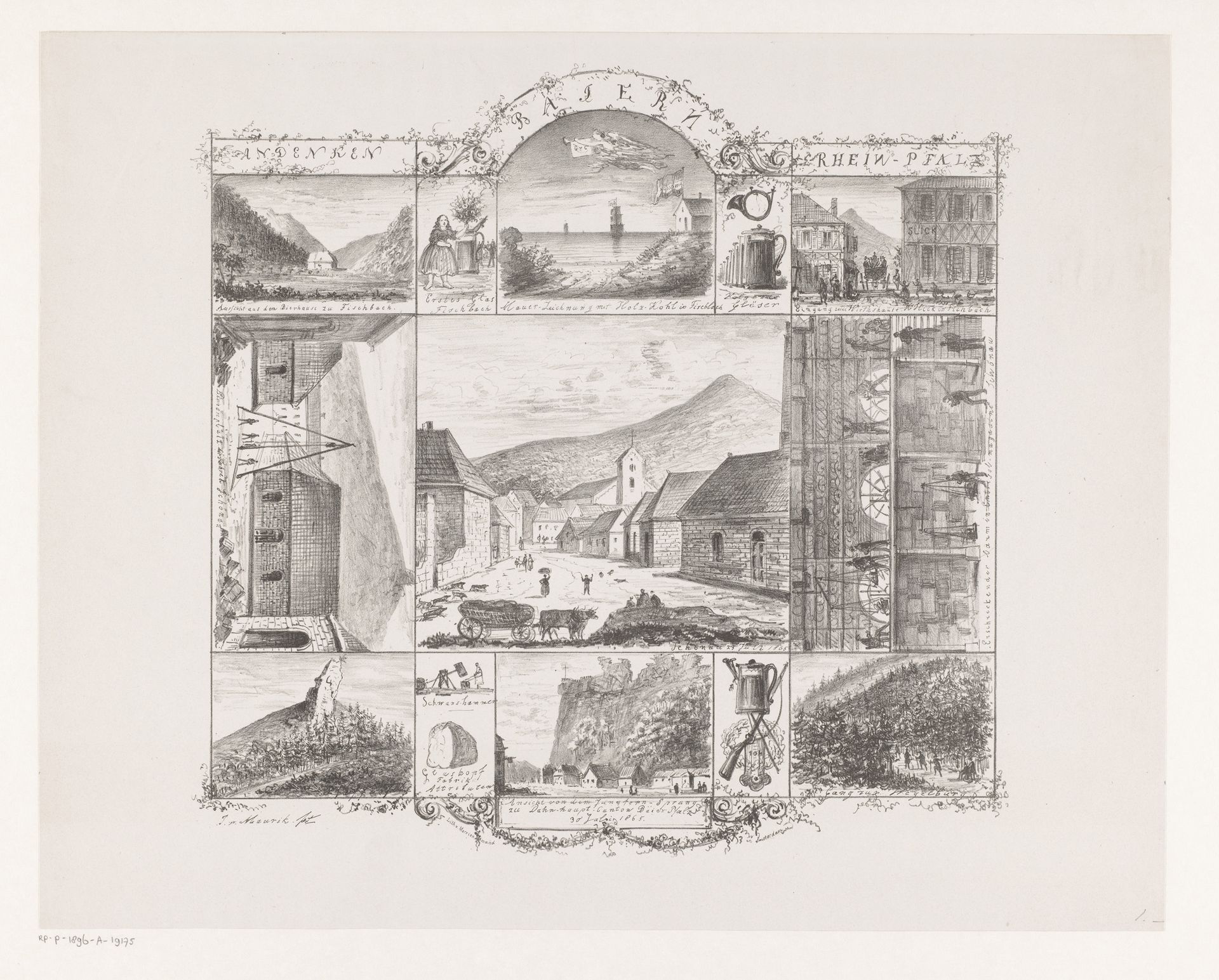 Aandenken aan een bezoek aan de Duitse deelstaat Rijnland-Palts by Justus van Maurik