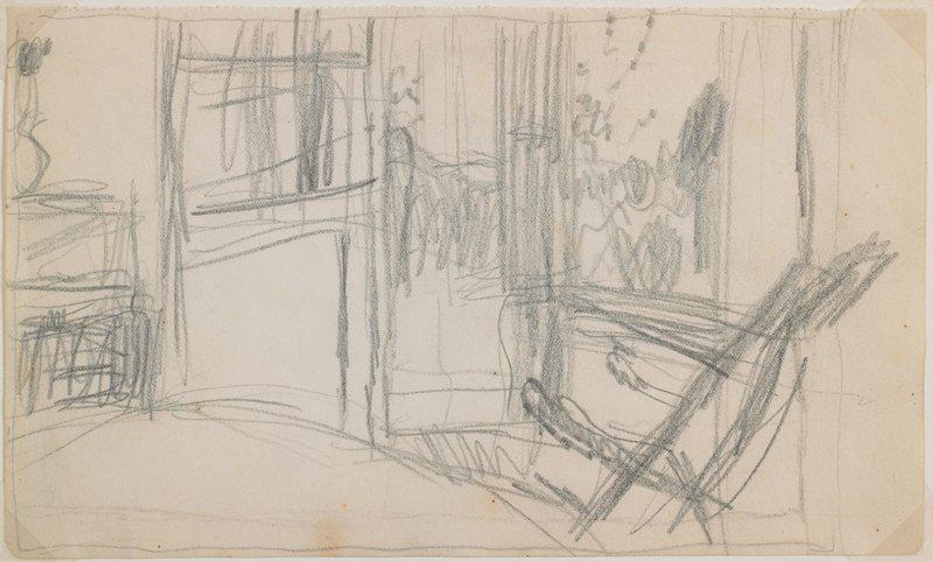 Study for -Dining Room in the Country- by Pierre Bonnard