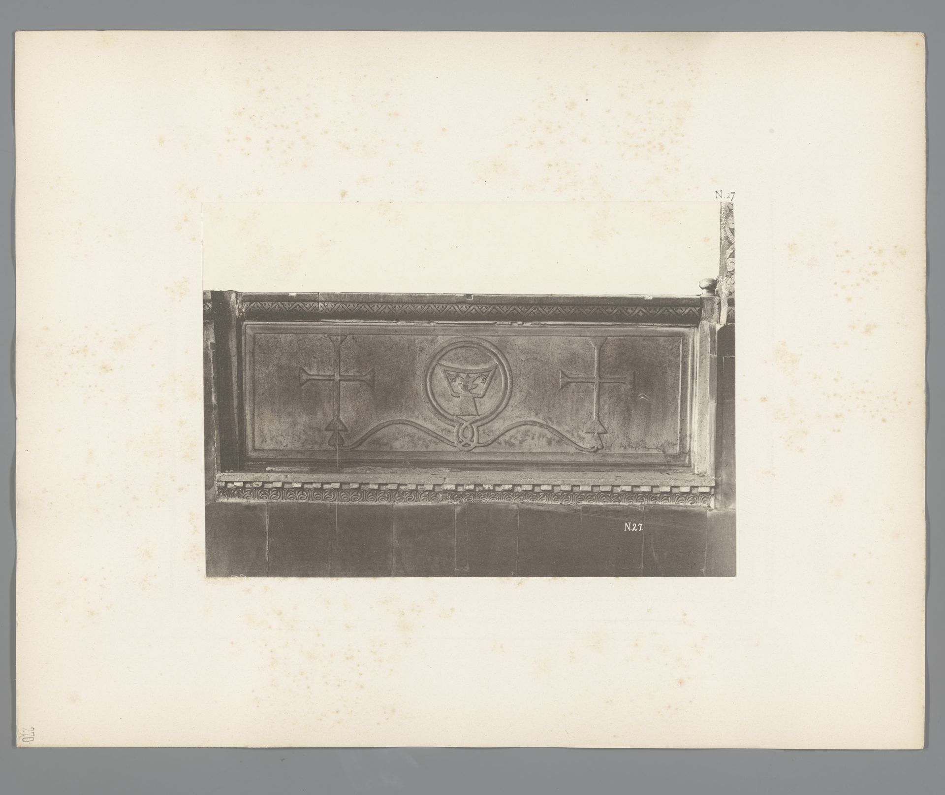 Balustrade met reliëf van de San Marco in Venetië by Carl Heinrich Jacobi