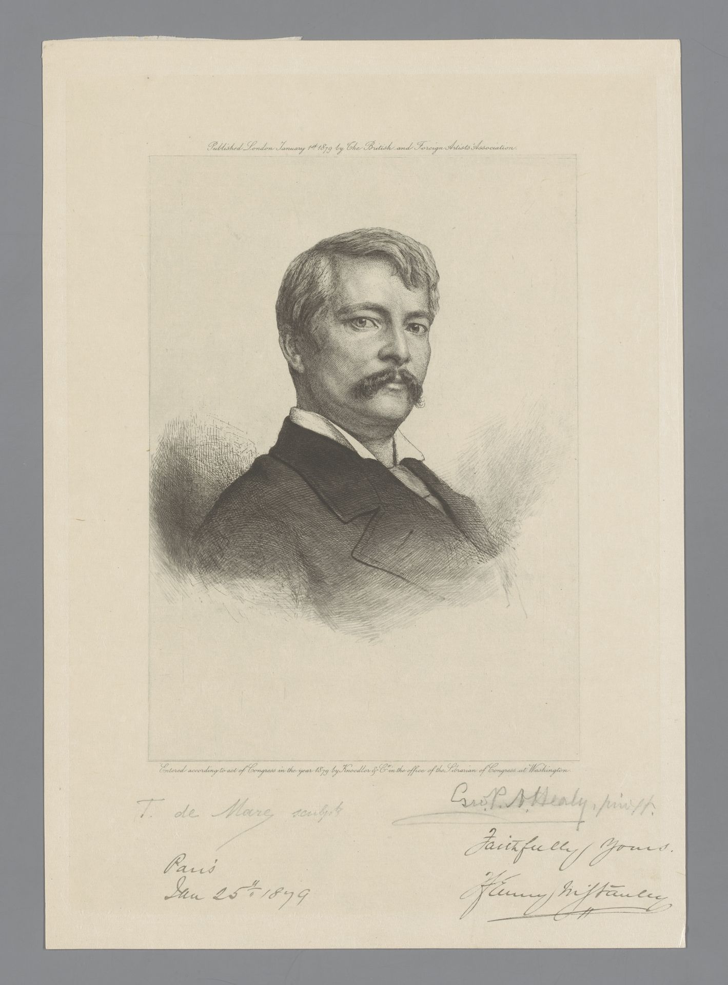 Portret van een onbekende man by Tiburce de Mare