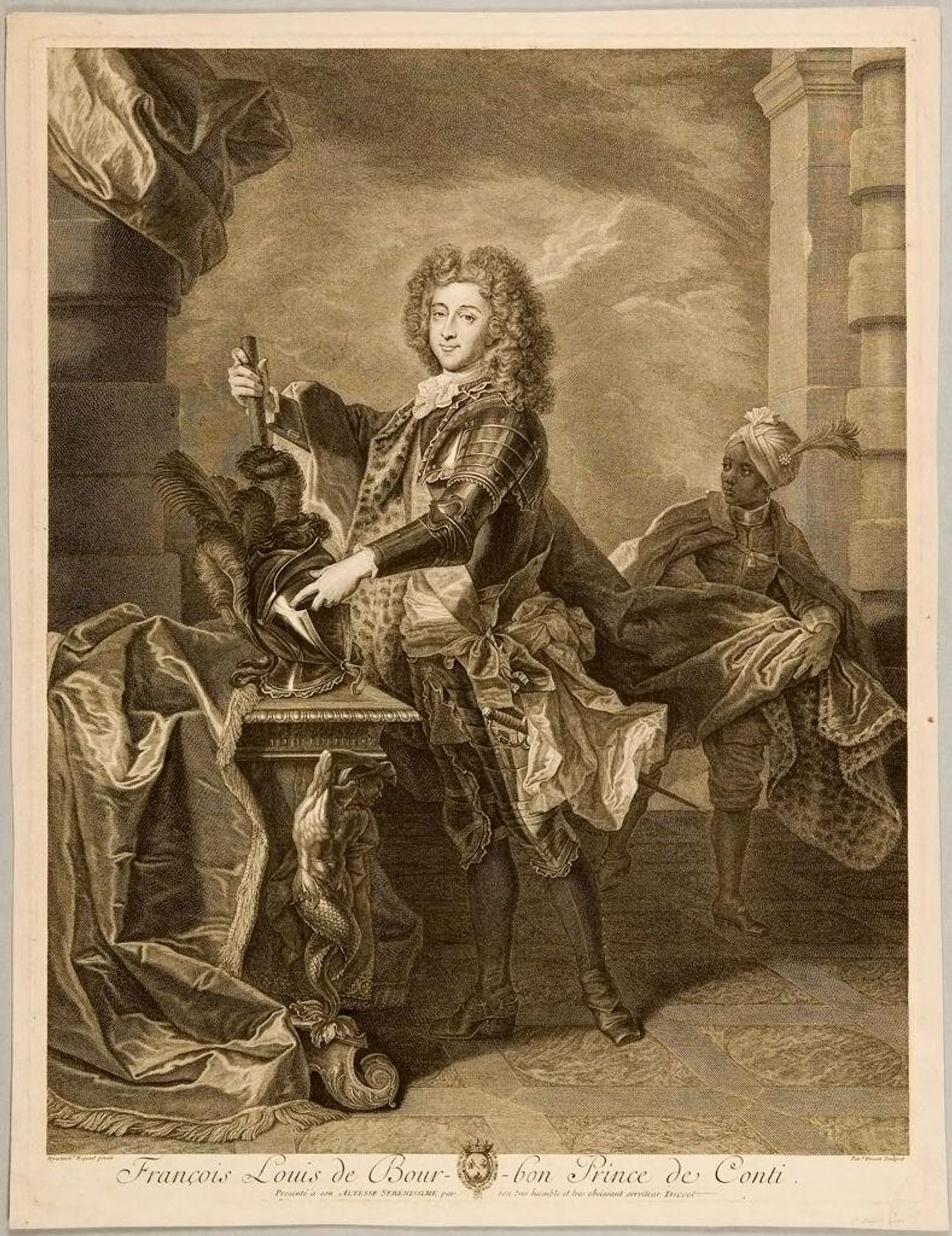 FranÃ§ois Louis de Bourbon, Prince de Conti by Pierre Drevet