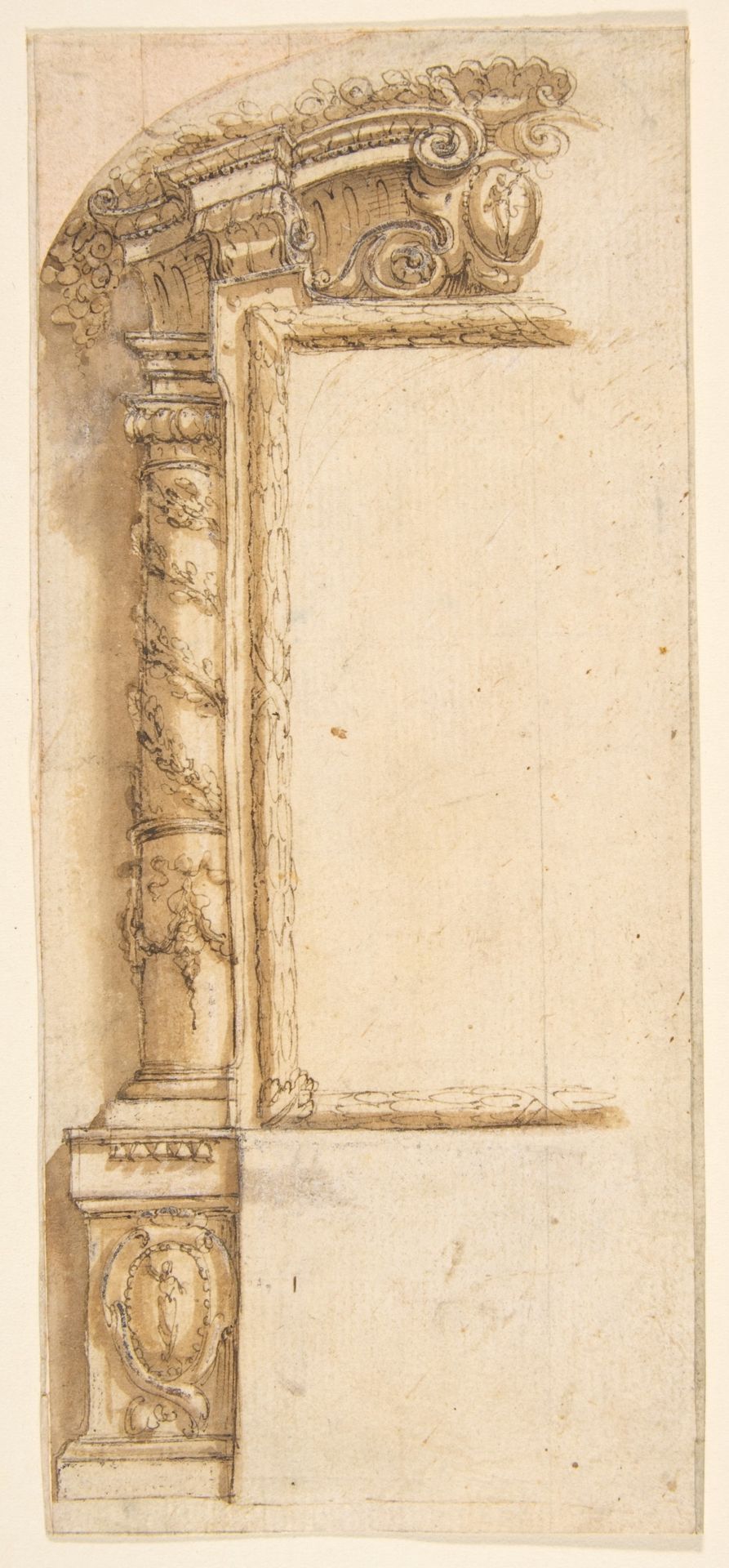 Left Half Design for an Architectural Project by Mauro Antonio Tesi