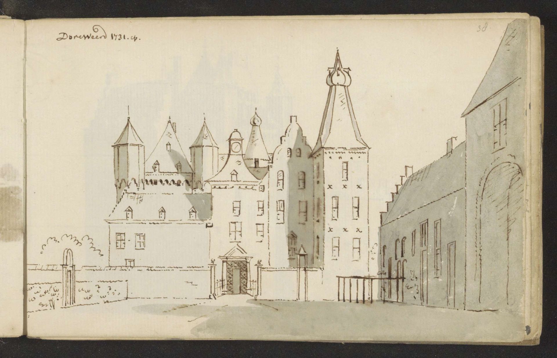 Kasteel Doorwerth te Doorwerth by Abraham de (II) Haen