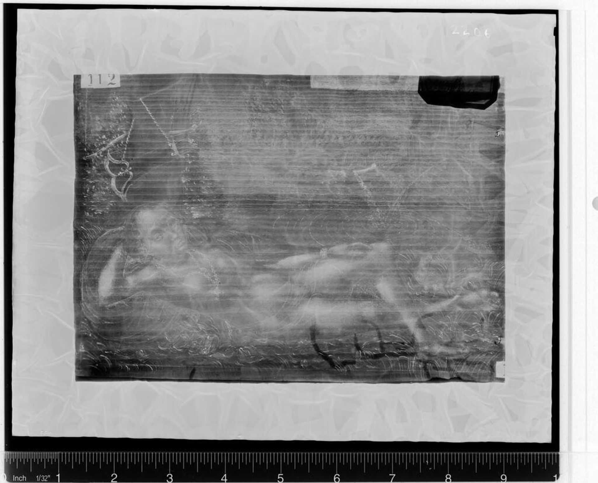 X-radiograph(s) of "Nymph" by Artist of original: Lucas Cranach the Younger