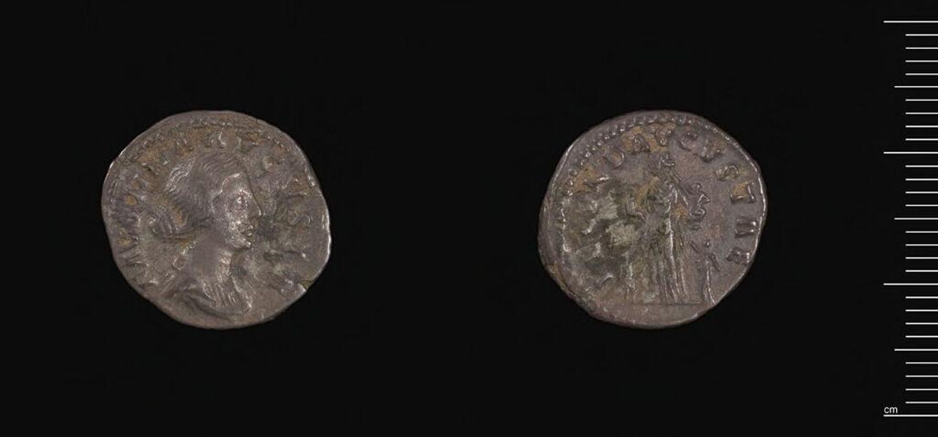 Denarius of Faustina II by Faustina II