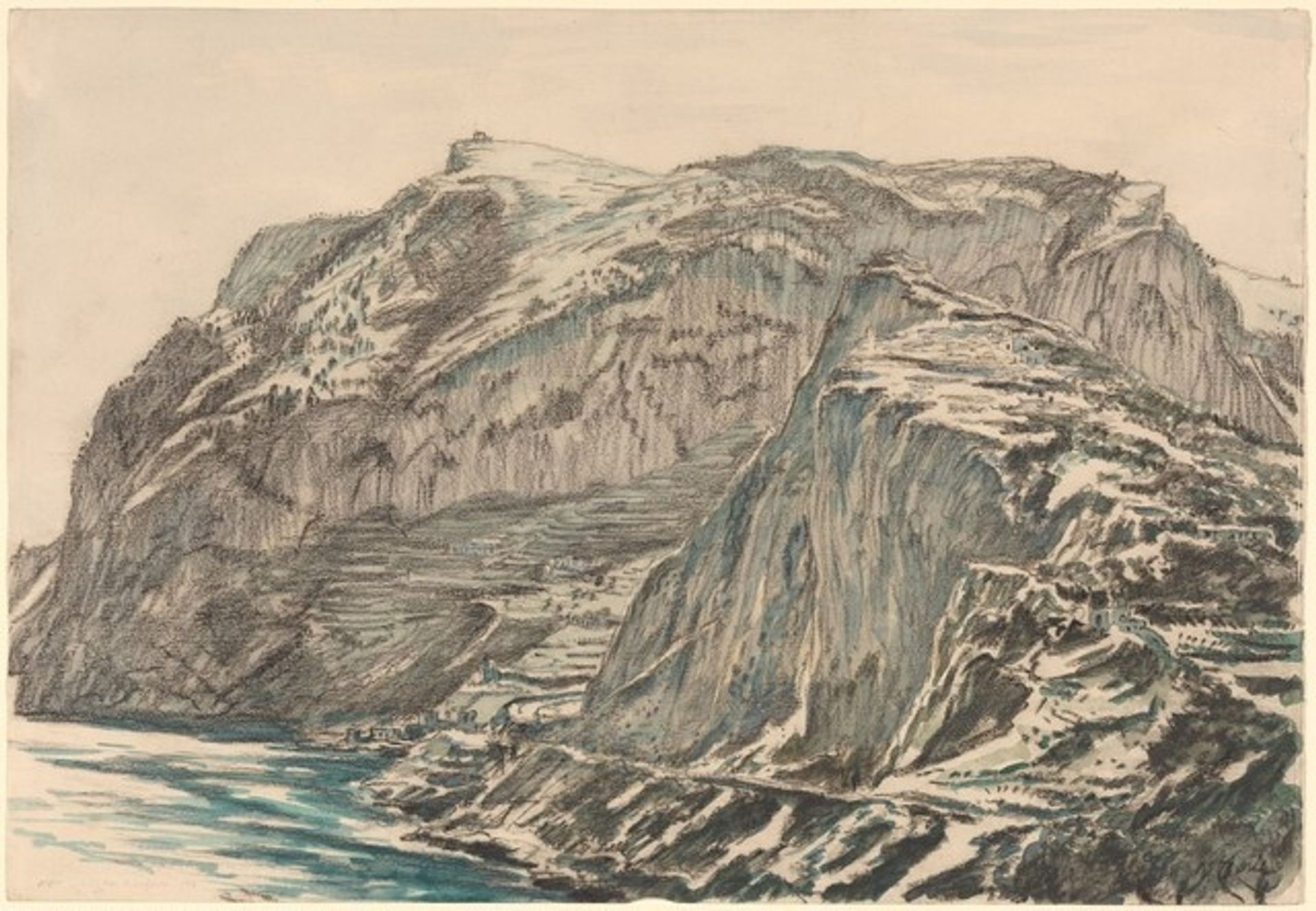 Villa of Tiberius, Capri by Muirhead Bone