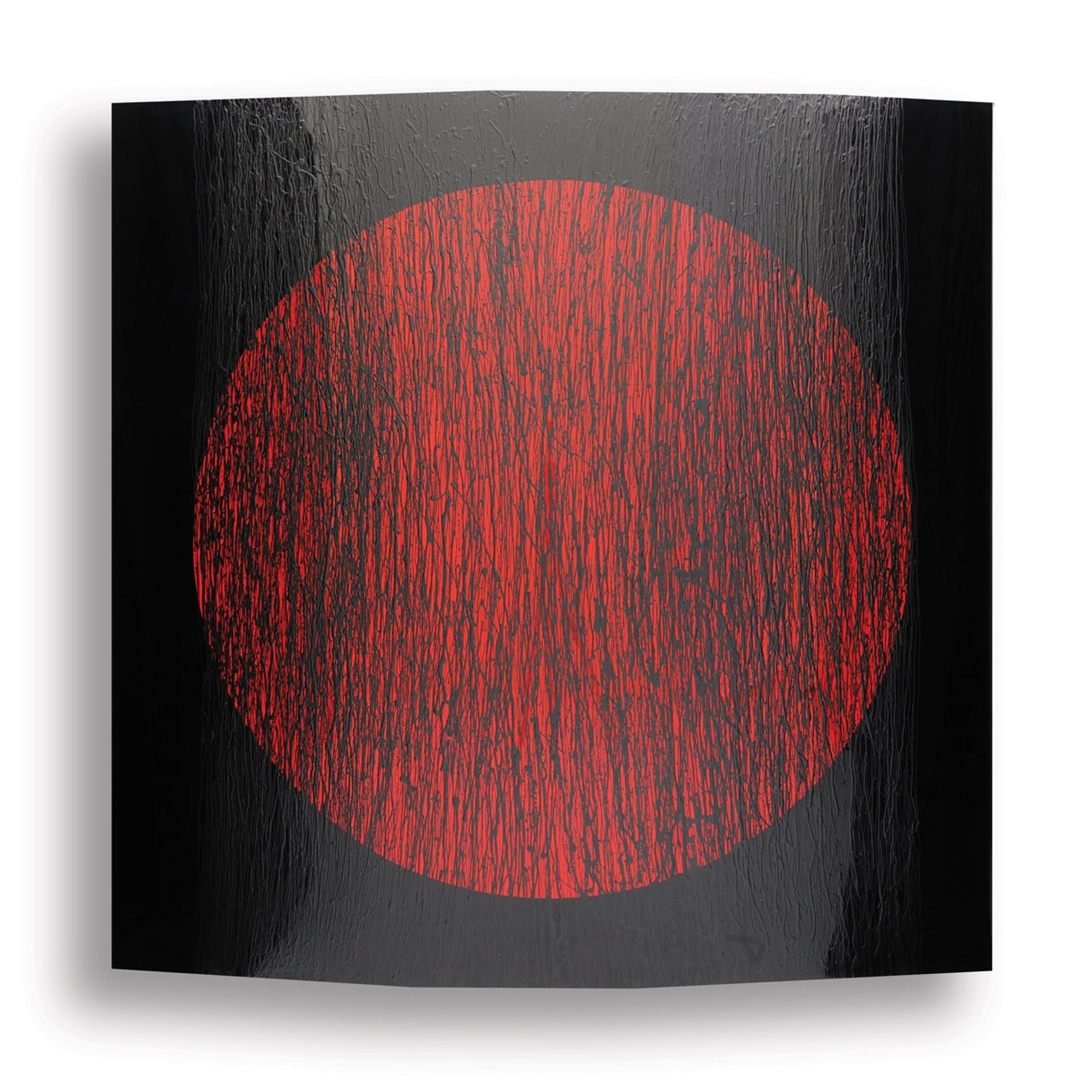 Black with Red Circle by Rashid Al Khalifa